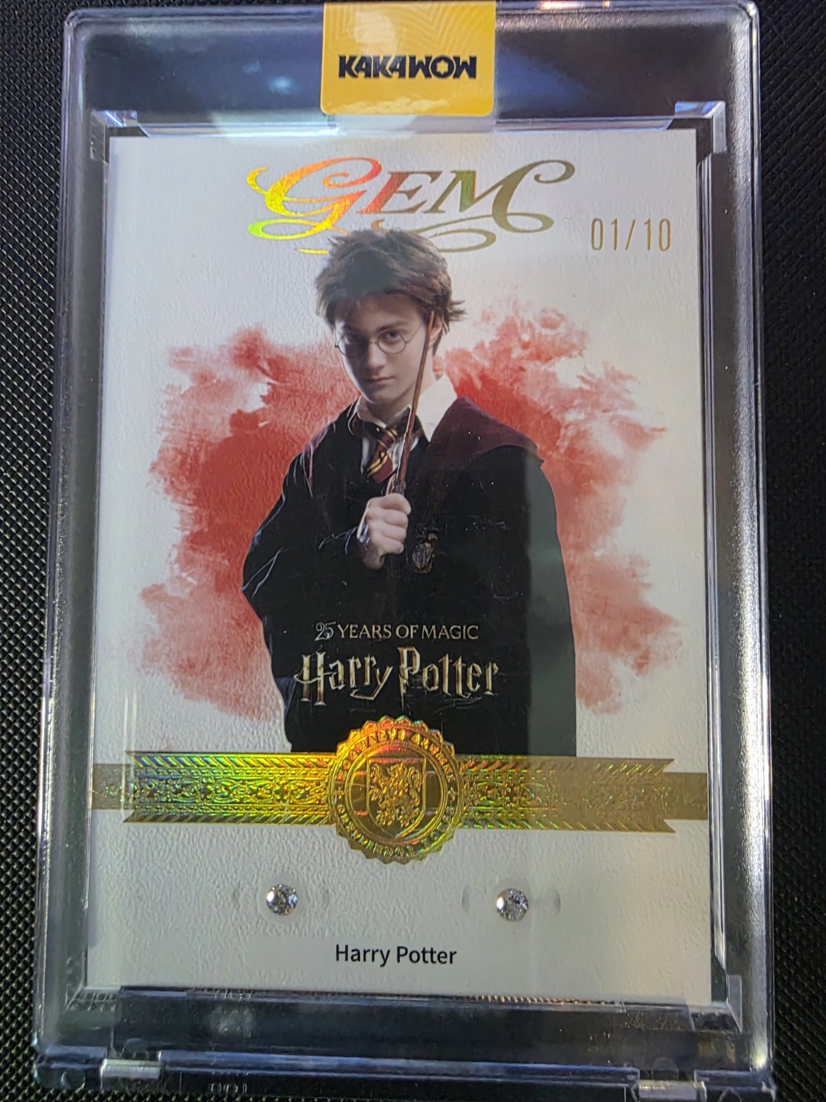 2026 KAKAWOW HARRY POTTER 25TH GEM HARRY DUAL DIAMOND GEMSTONE CARD DD-01 01/10 2026 KAKAWOW HARRY POTTER 25TH GEM HARRY DUAL DIAMOND GEMSTONE CARD DD-01 01/10