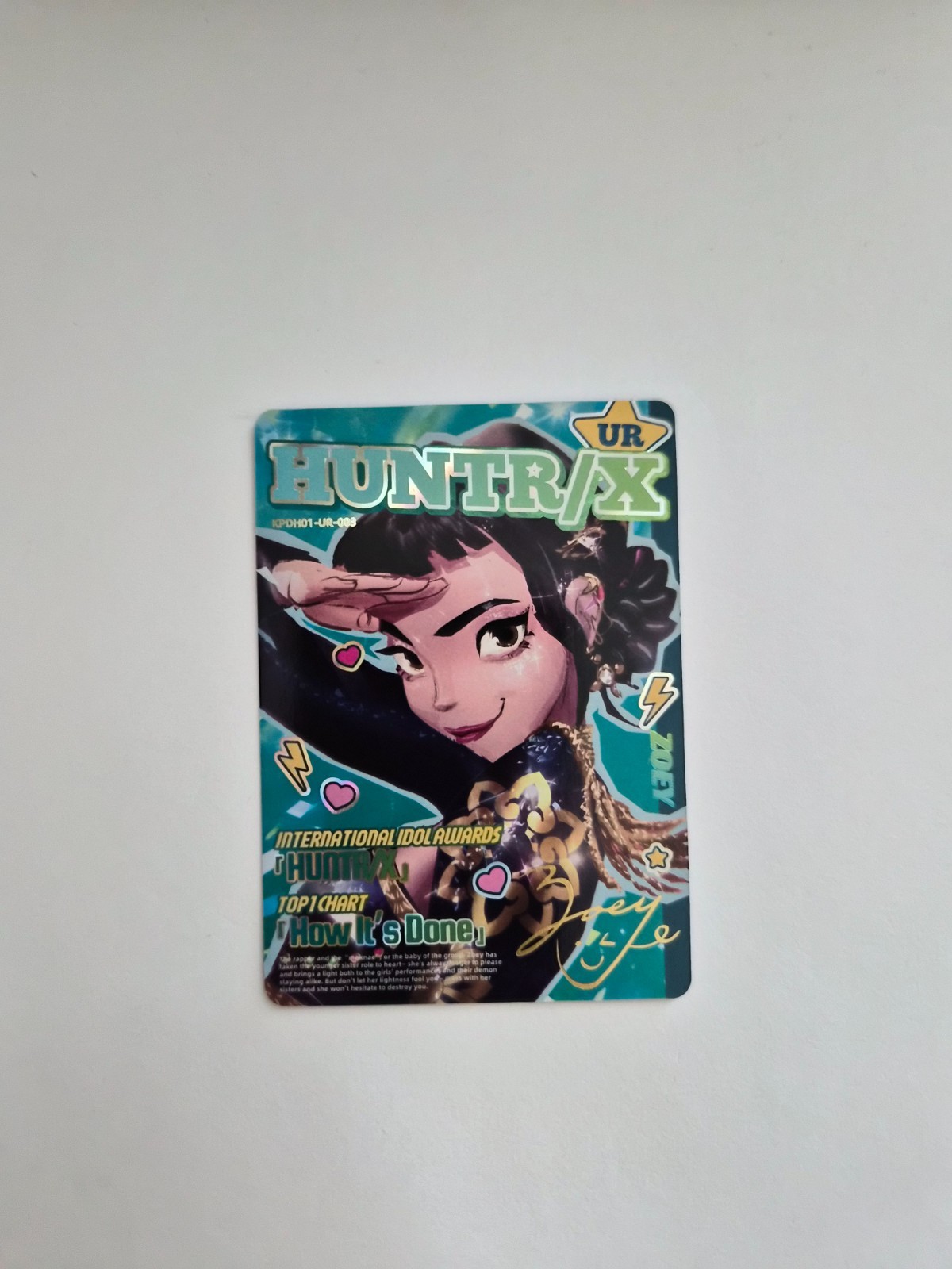 2026 Kayou KPop Demon Hunters Collectible Trading Card #KPDH01-UR-003 - Zoey 2026 Kayou KPop Demon Hunters Collectible Trading Card #KPDH01-UR-003 - Zoey