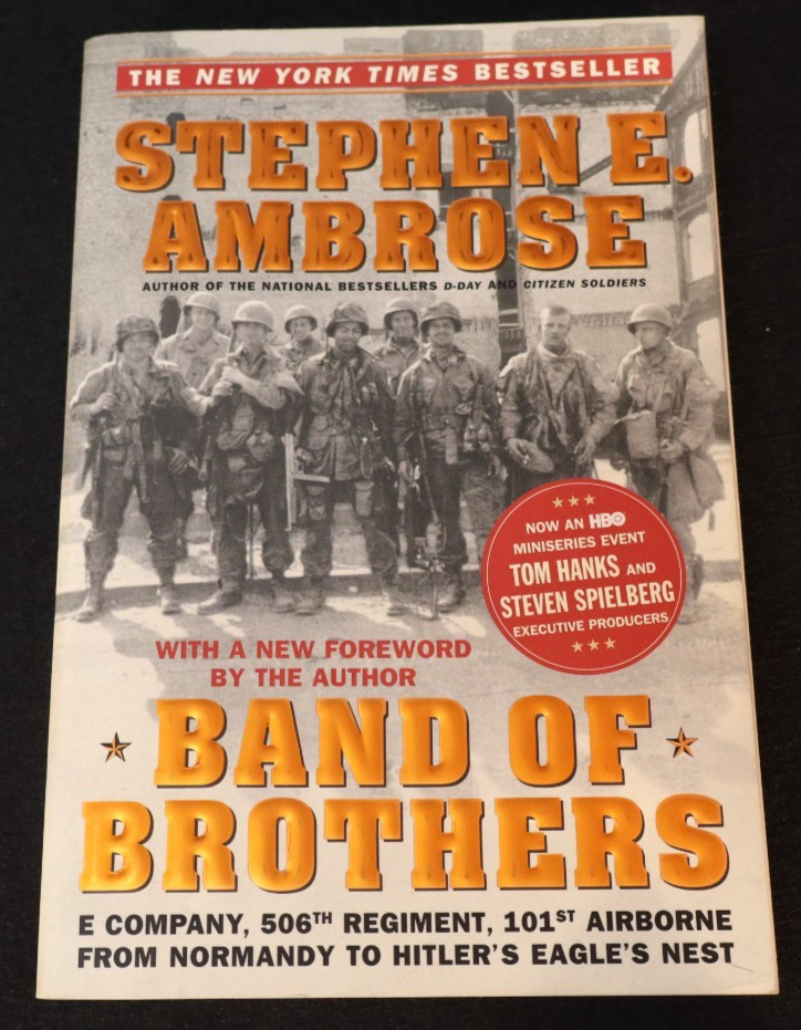 Band of Brothers by Stephen E Ambrose Paperback with 3 Signatures Co. E 506 PIR