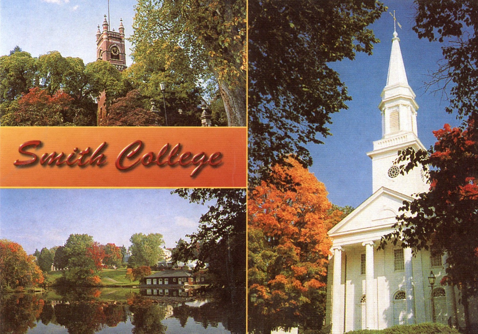 Postcard  6 x 4 View of Campus of Smith College, Northampton, MA.