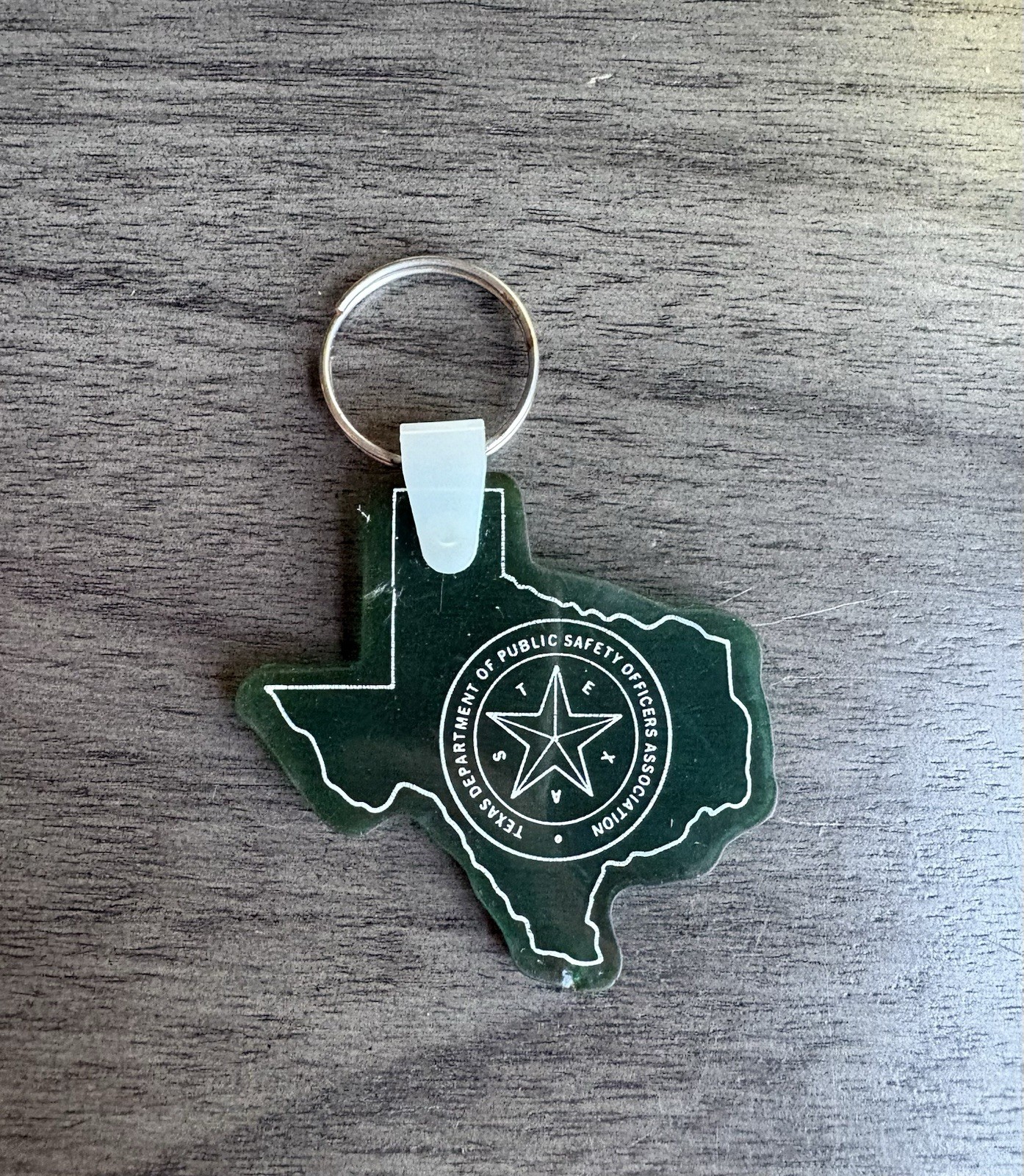 Vintage Texas Department of Public Safety Officers Association Keychain DPSOA