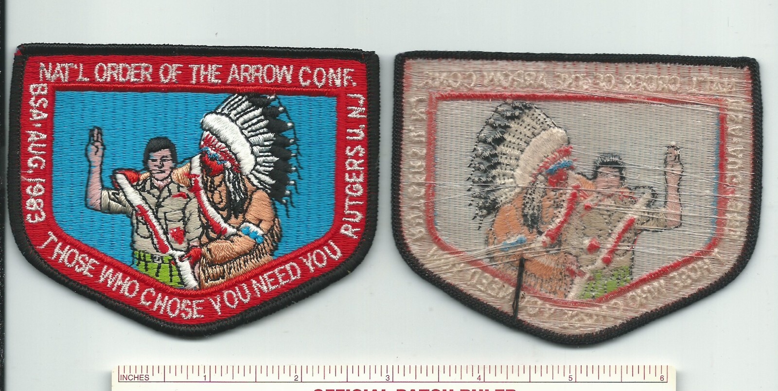 CY SCOUT BSA 1983 OA NOAC POCKET PATCH NATIONAL ORDER OF THE ARROW CONFERENCE NJ