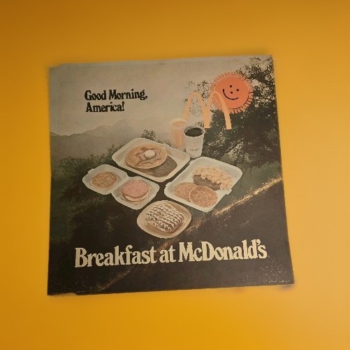1976 vintage McDonald\'s Translite Sign Good Morning America Breakfast 21.75\ 1976 vintage McDonald\'s Translite Sign Good Morning America Breakfast 21.75\