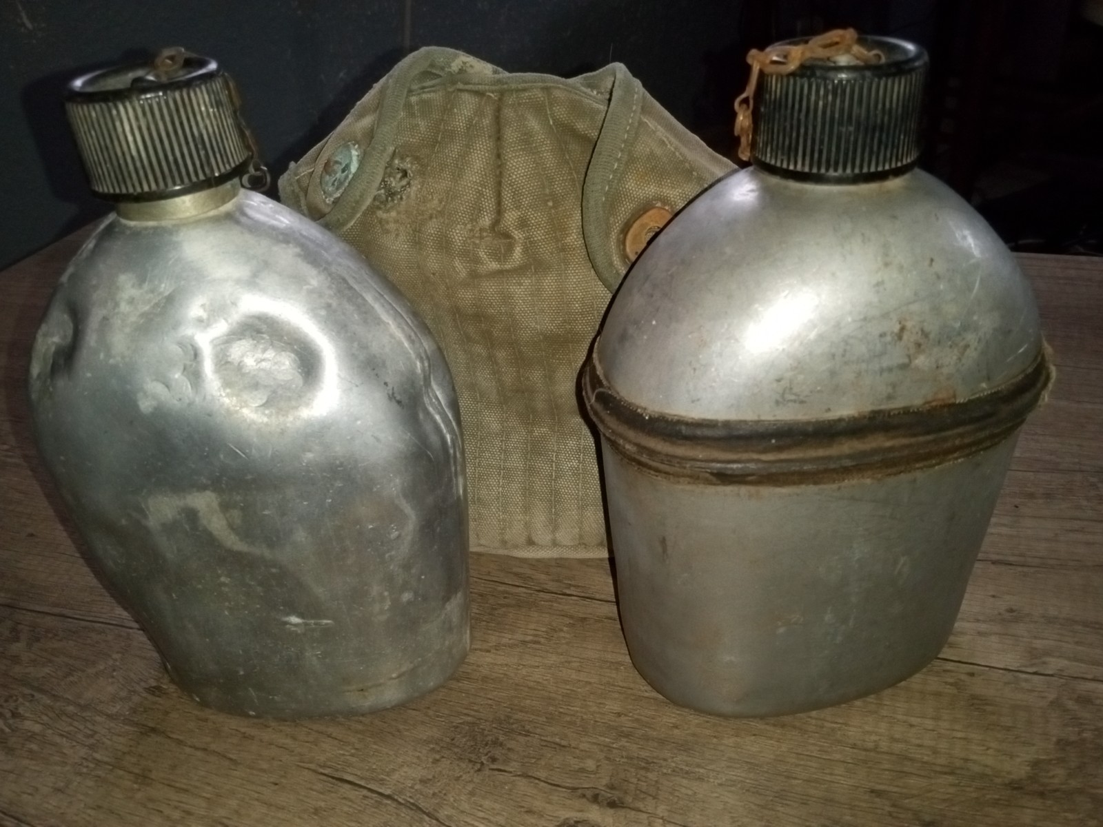 vintage canteen - lot of 2 - 1918 with case and Vollrath