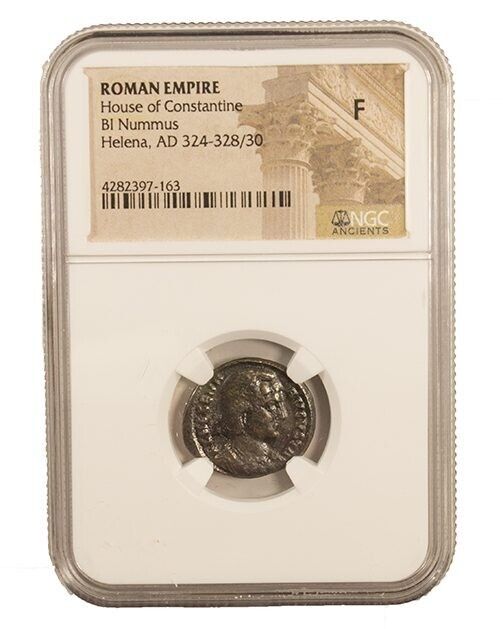 NGC F - FINE Roman AE4 of Helena (AD 324-337) Mother of Constantine the Great