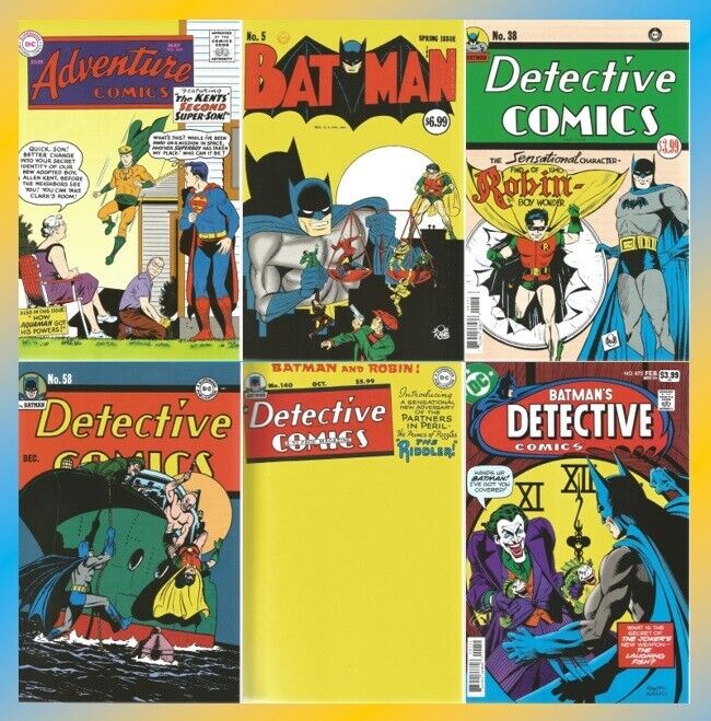 Lot of 6 DC Facsimile - Batman Detective Adventure Comics - Lot of 6 All NM+