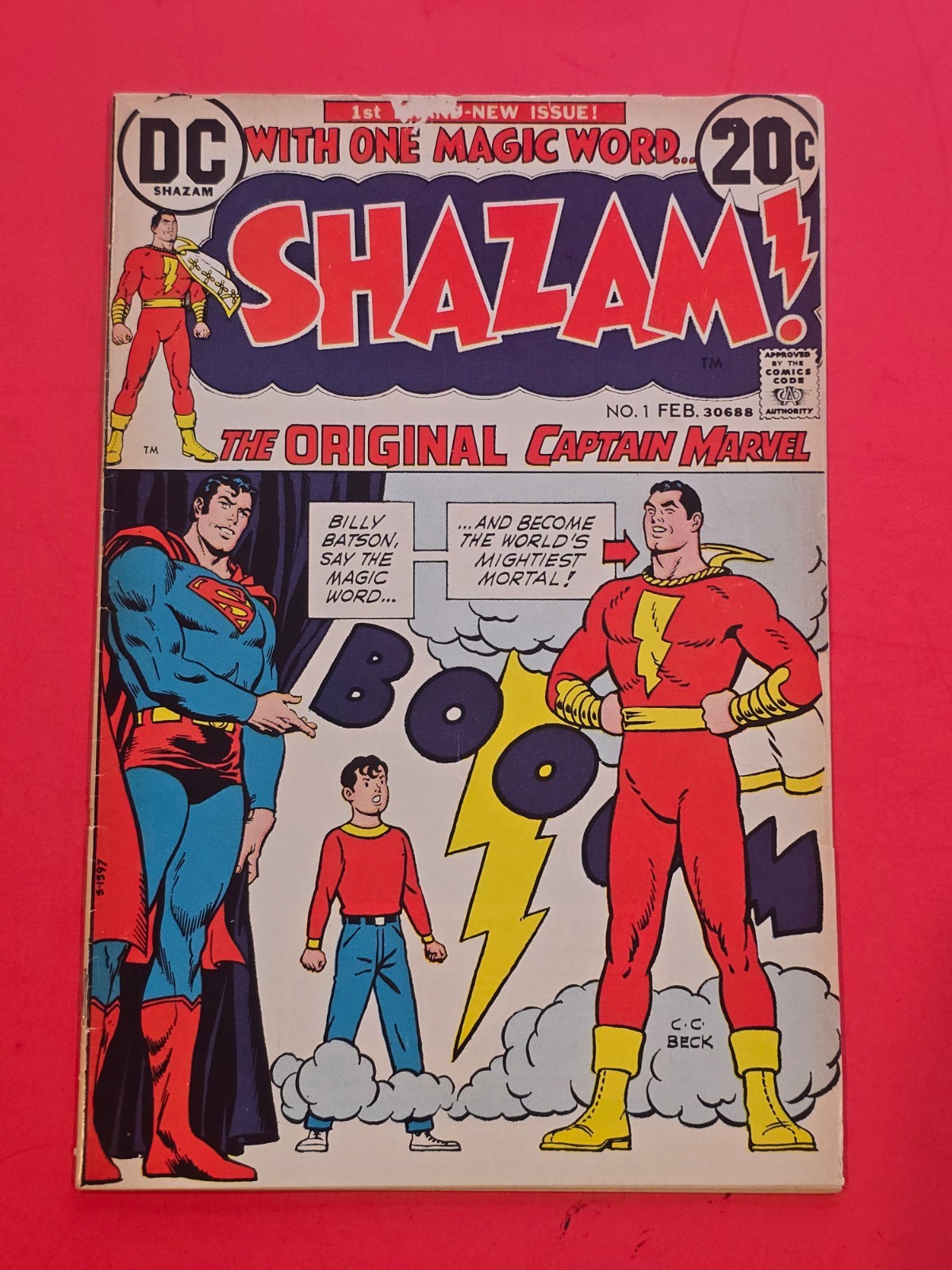 Shazam #1 (1973) DC Comics Captain Marvel Superman C.C. Beck 1st Issue