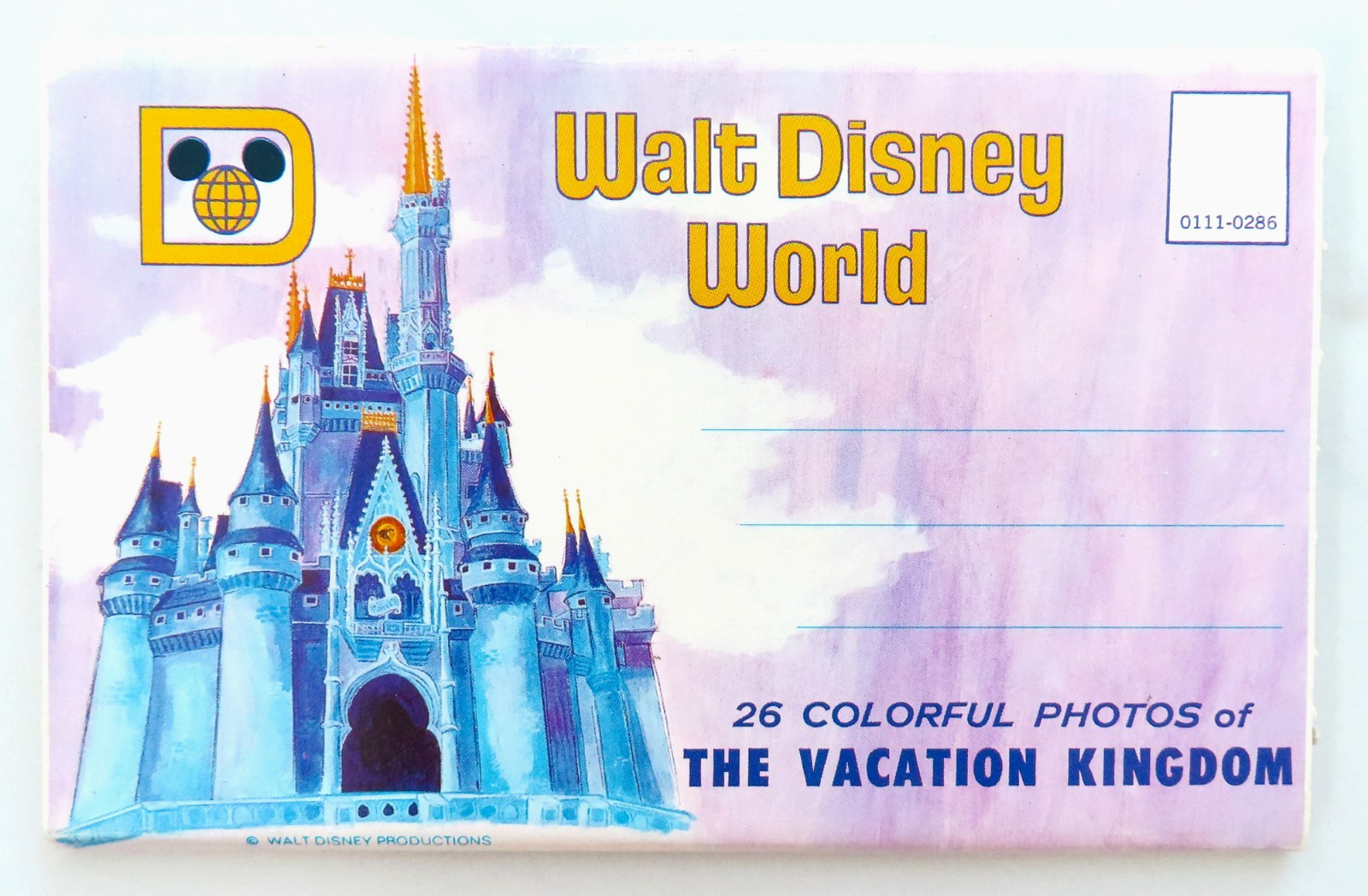 Walt Disney World Postcard Folder Vintage Florida Amusement Park Travel Rides FL Walt Disney World Postcard Folder Vintage Florida Amusement Park Travel Rides FL