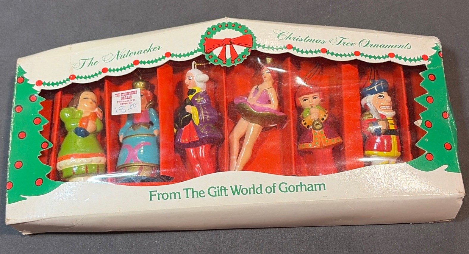 Vintage Nutcracker Christmas Ornaments - Set Of 6- Handpainted- 3” Gorham