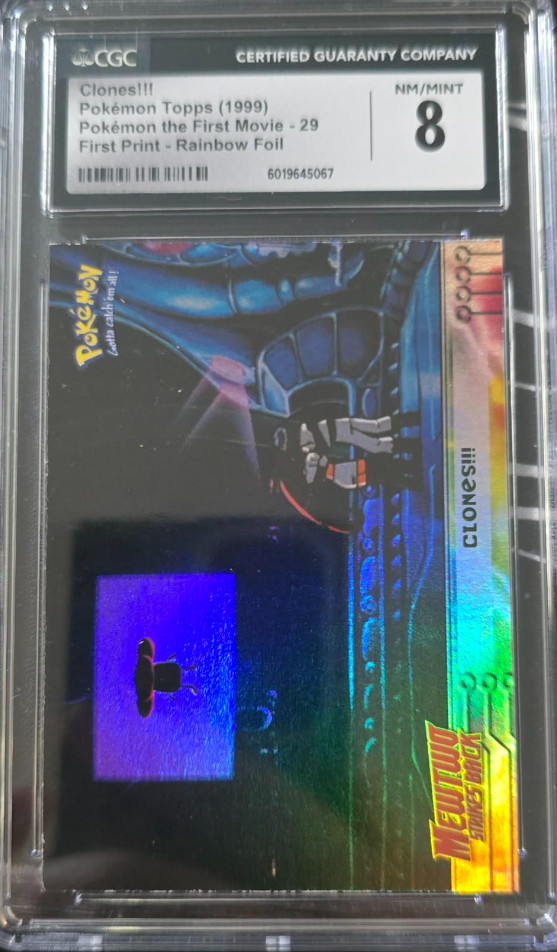 Topps 1999 Pokémon #29 Rainbow Foil 1st Print CGC 8 Movie Topps 1999 Pokémon #29 Rainbow Foil 1st Print CGC 8 Movie
