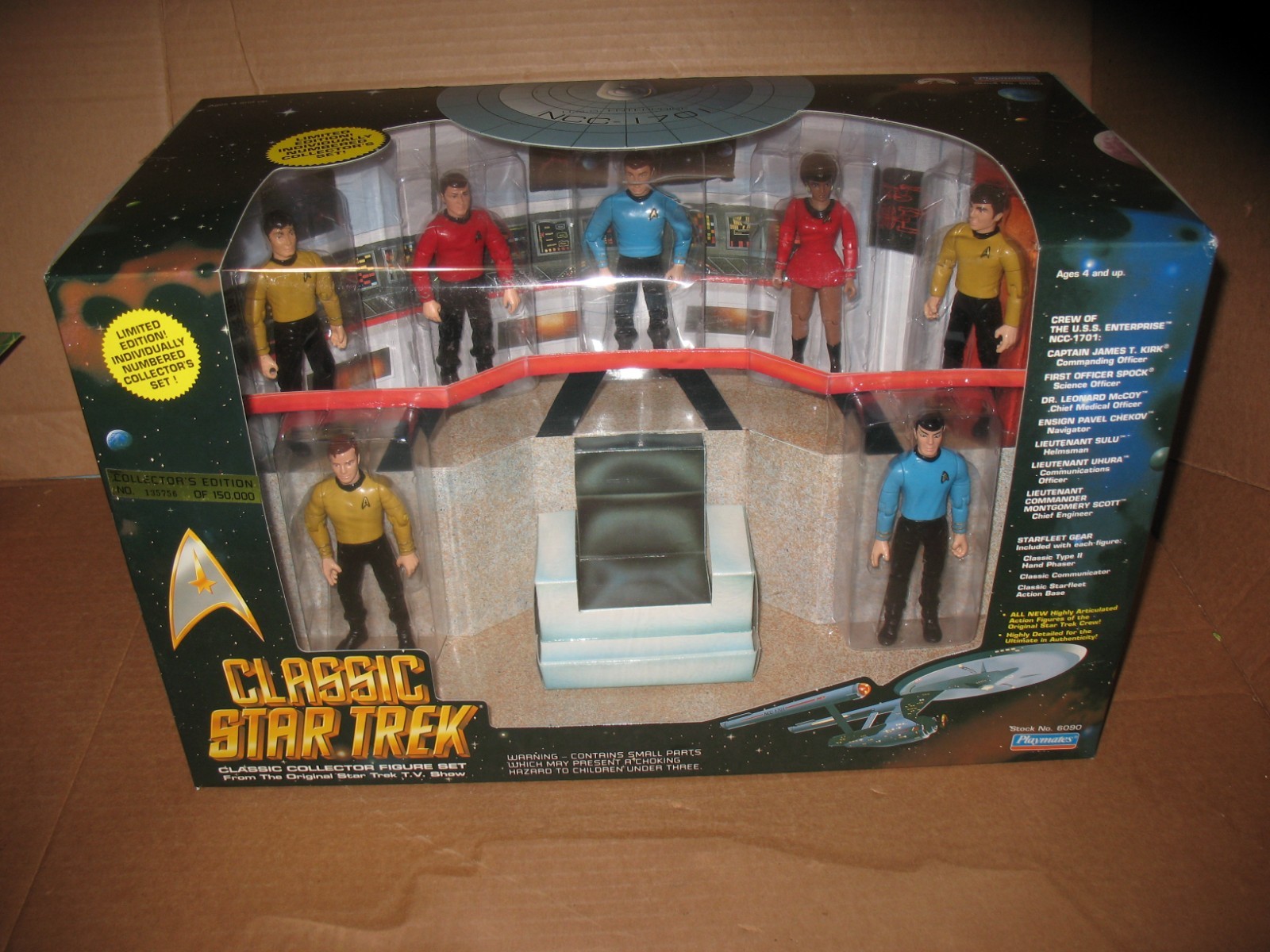 Classic Star Trek Collector Figure Set – Limited Edition – 1993 Playmates #6090