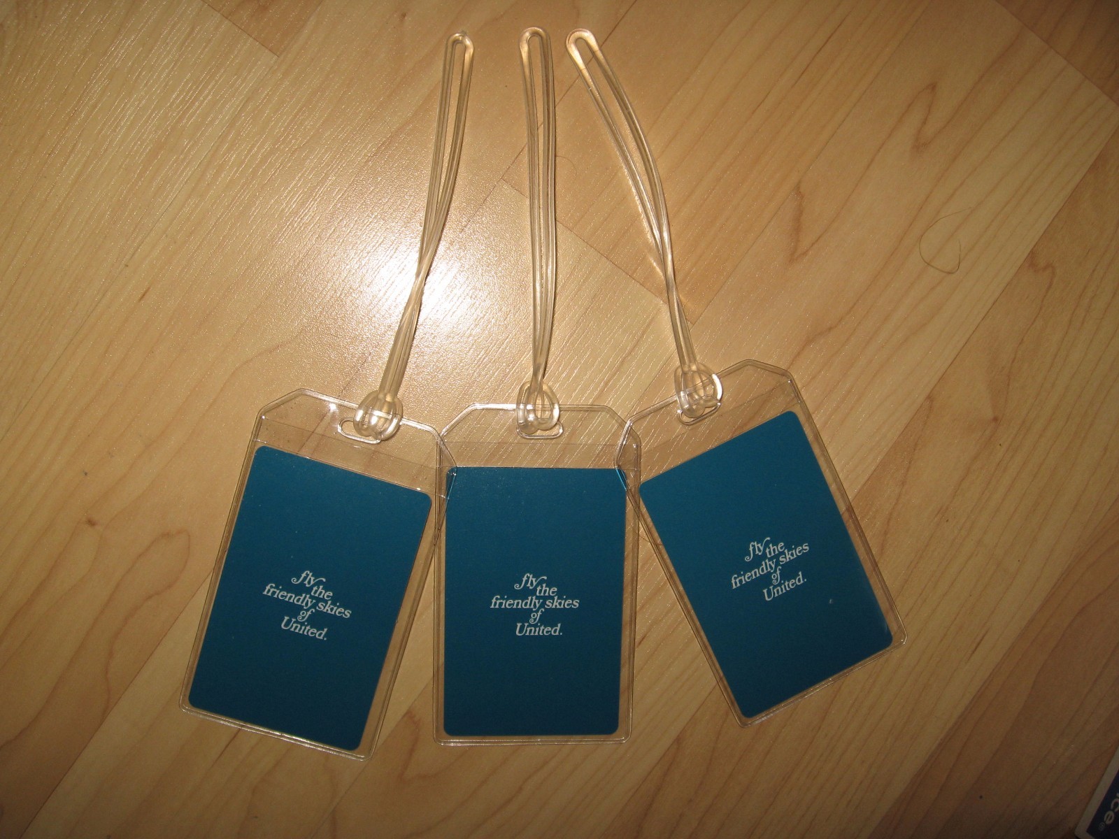United Airlines Luggage Tags - Vintage Friendly Skies Playing Cards Blue Tag (3)