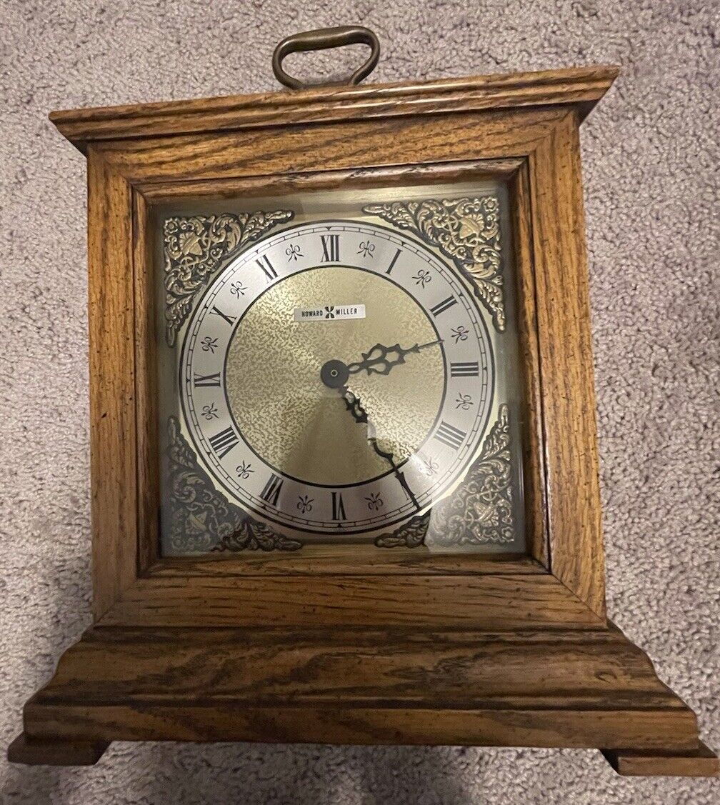 Howard Miller Mantel Clock Model #612-494 Pre-owned Not Tested As Is
