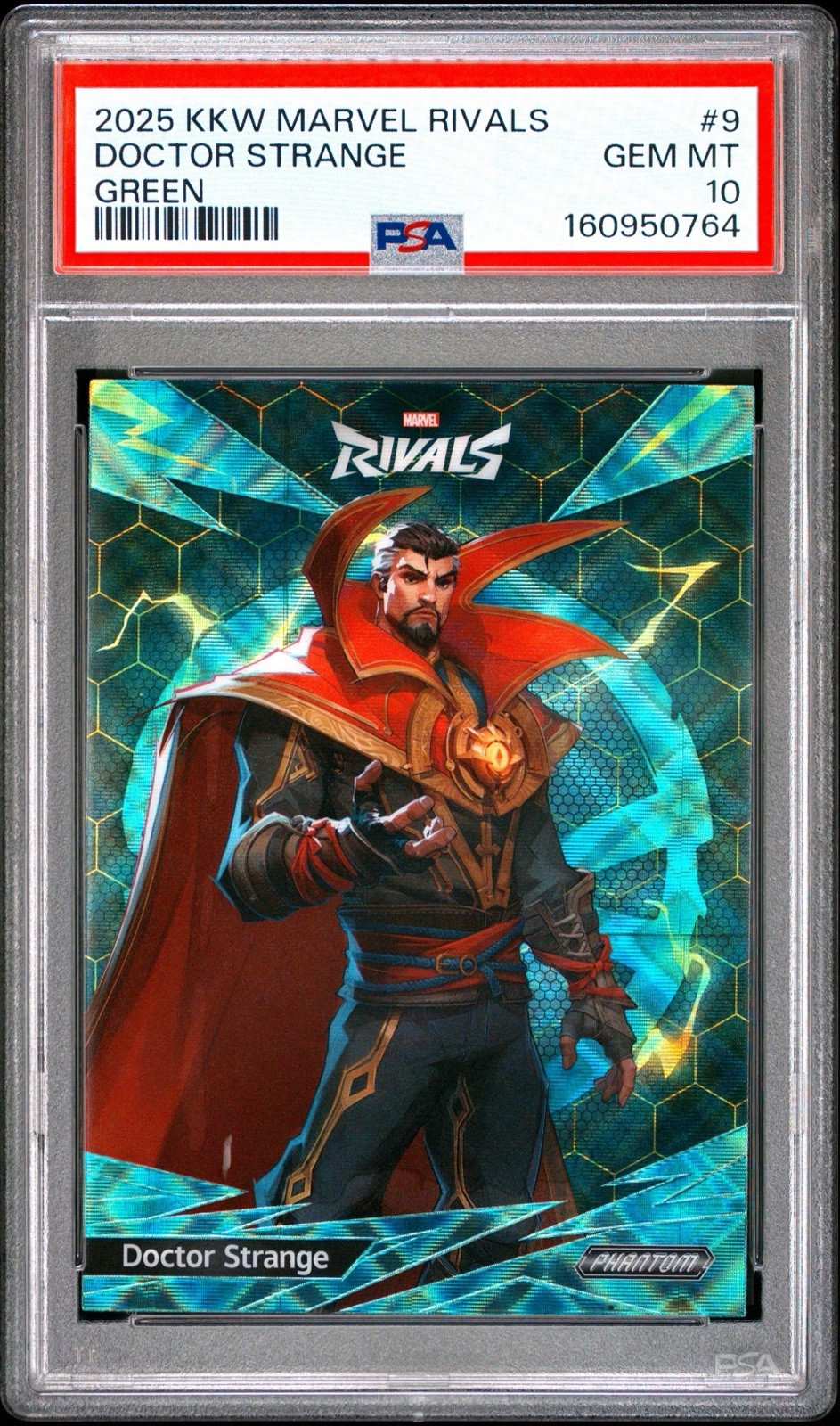2025 Kakawow Marvel Rivals Doctor Strange Green /20 PSA 10 POP 1 2025 Kakawow Marvel Rivals Doctor Strange Green /20 PSA 10 POP 1