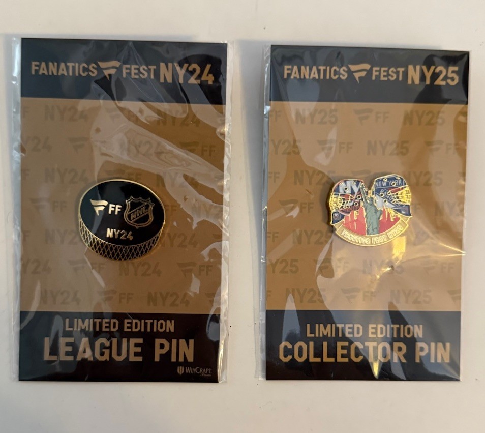 2024 & ‘25 Fanatics Fest Exclusive NHL Collector\'s Pin Set Rangers & Islanders