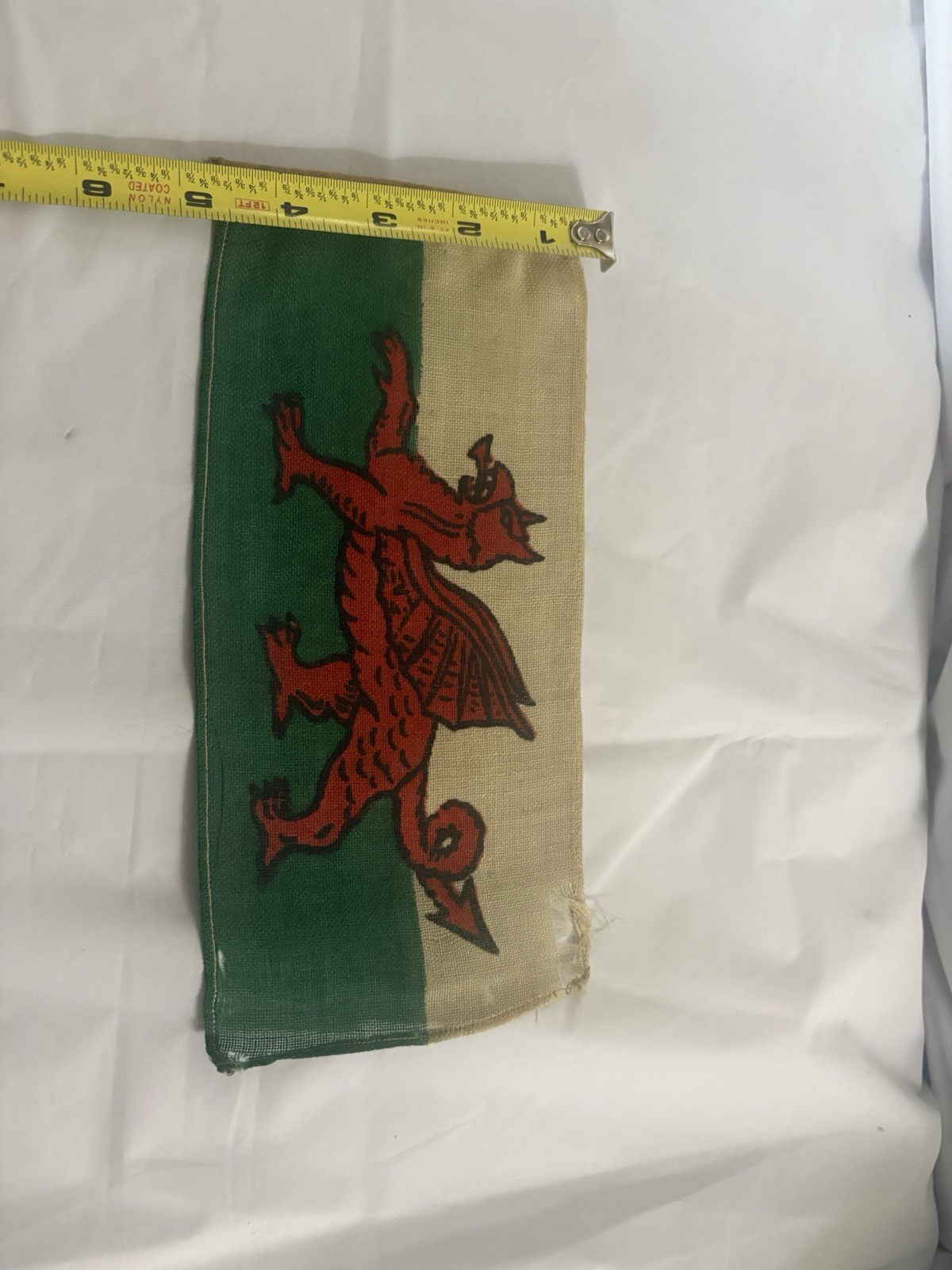 Antique Welsh Flag Wales Draig Goch Antique Welsh Flag Wales Draig Goch