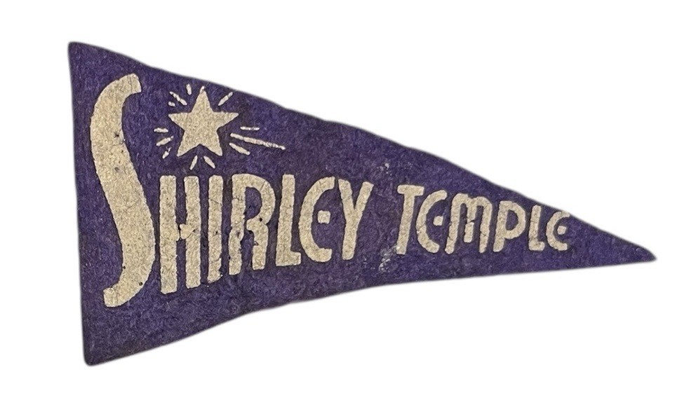Vintage 1936 - 1938 Shirley Temple BF3 Mini Pennant Actress Antique Early