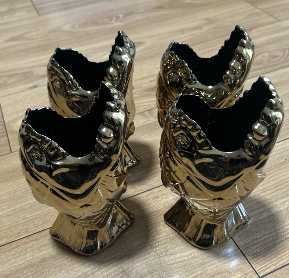 2019 Disneyland Trader Sam's Golden Piranha Fish Limited Edition Mug Tiki New 2019 Disneyland Trader Sam's Golden Piranha Fish Limited Edition Mug Tiki New