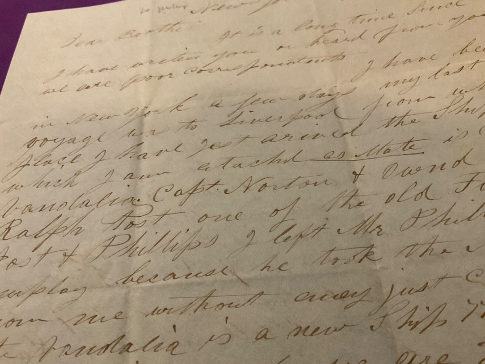 SAILORS LETTERS GROUP 4 1847 1849 NOTE FOLD POST MARK BUCKSPORT MAINE EARLY NICE