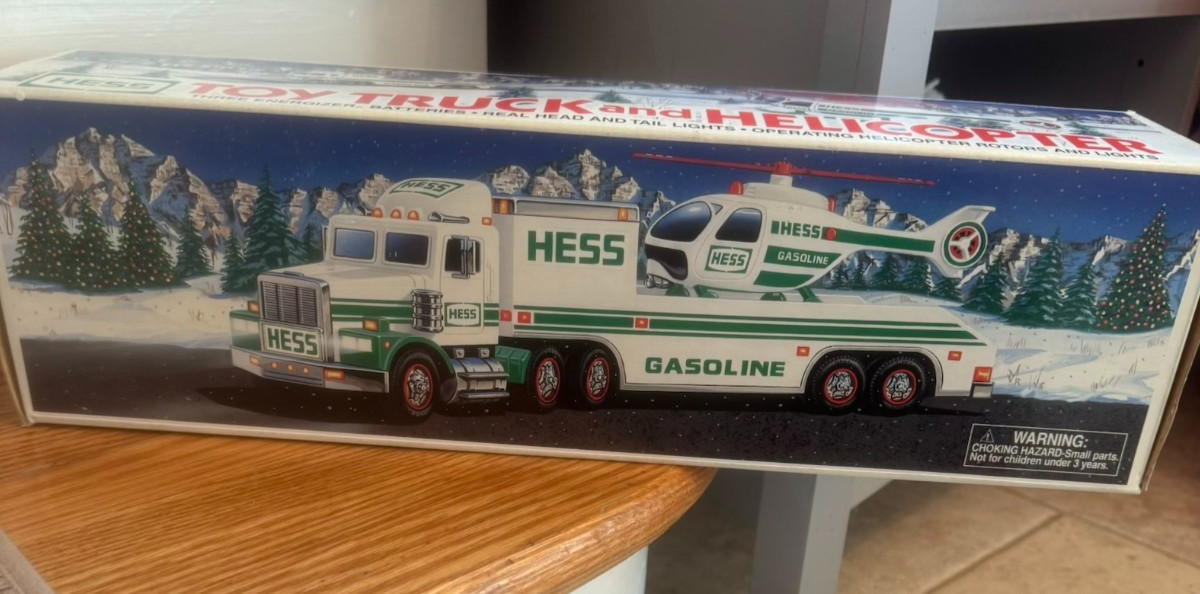 1995 Hess Toy Truck and Helicopter Original Box