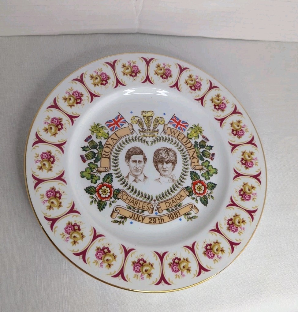 SHELTONIAN BONE CHINA ROYAL WEDDING PRINCE OF WALES CHARLES LADY DIANA PLATE SHELTONIAN BONE CHINA ROYAL WEDDING PRINCE OF WALES CHARLES LADY DIANA PLATE