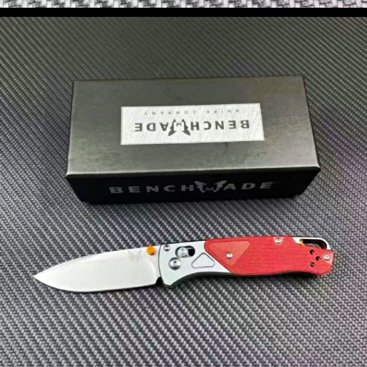 BENCHMADE 757 VICAR | DROP-POINT PLAIN EDGE | LINER LOCK MANUAL RED BENCHMADE 757 VICAR | DROP-POINT PLAIN EDGE | LINER LOCK MANUAL RED