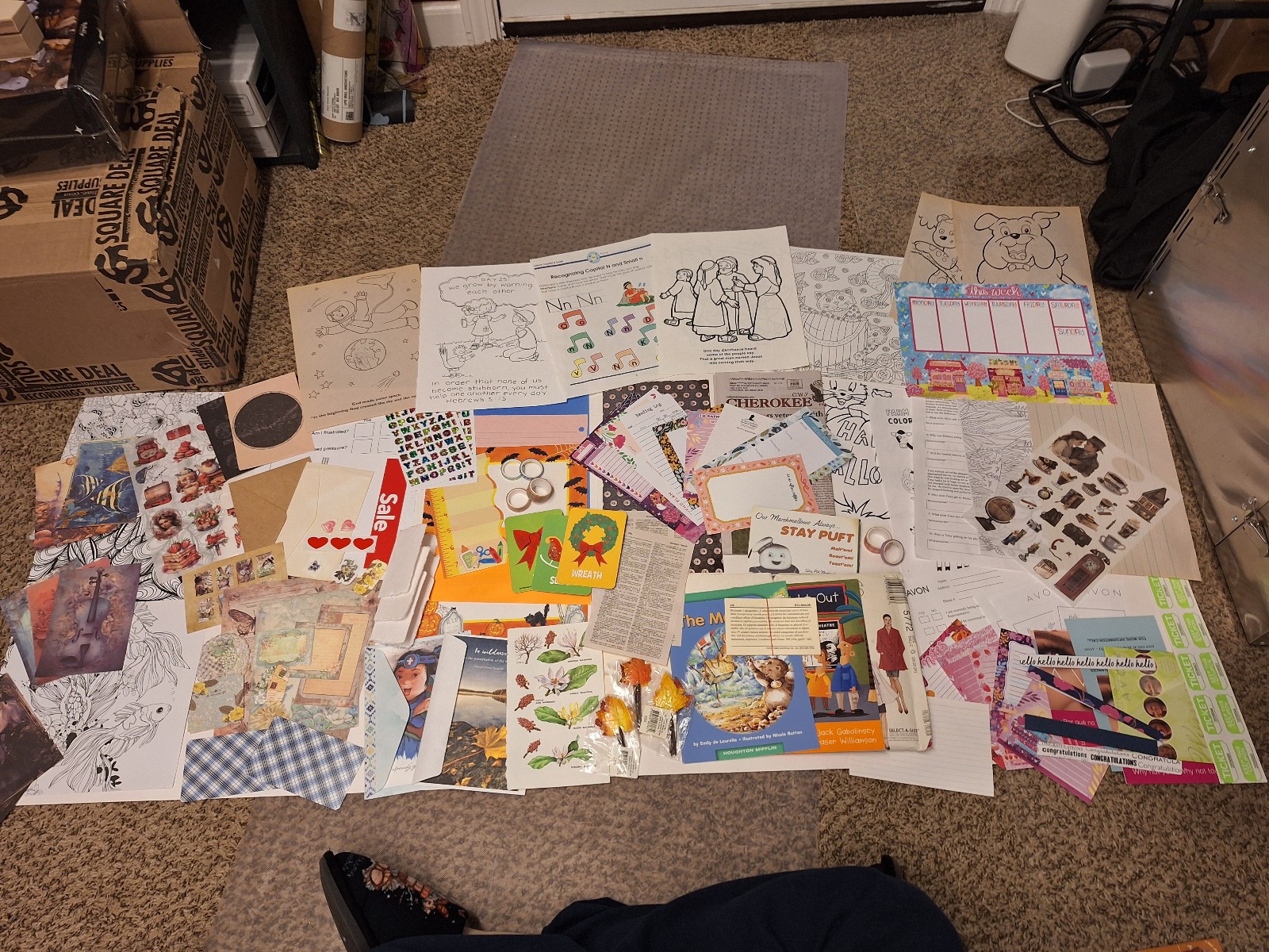 420+ Vintage Paper Ephemera Huge Lot - Perfect For Junk Journals Mixed Media