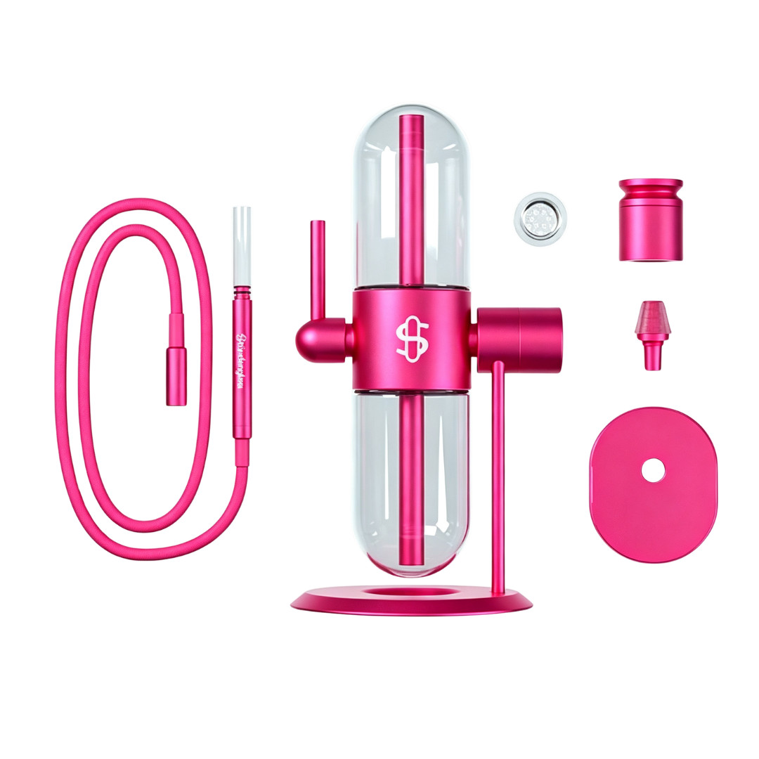 Stundenglass Glass Gravity Hookah Bong Gravity infuser - Pink