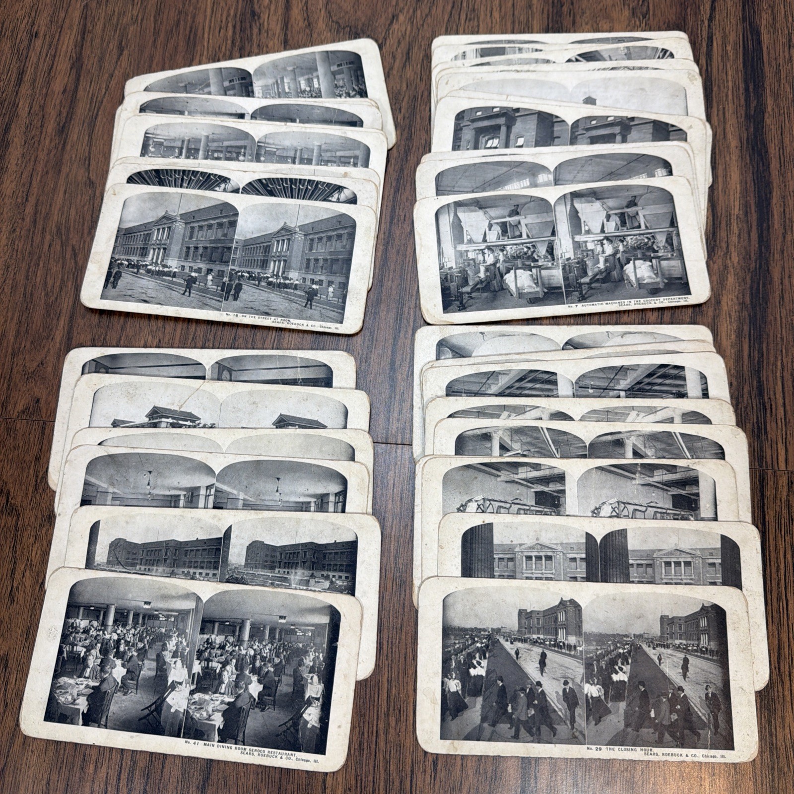 A Trip Through Sears Roebuck & Co. Stereoview Cards Set of 36 Incomplete 1900’s