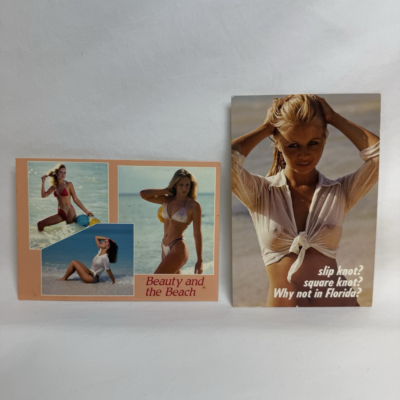 1980s FLORIDA GIrls 4x6 Postcards Bikini White Shirt Lot Of 2 UNPOSTED 1980s FLORIDA GIrls 4x6 Postcards Bikini White Shirt Lot Of 2 UNPOSTED