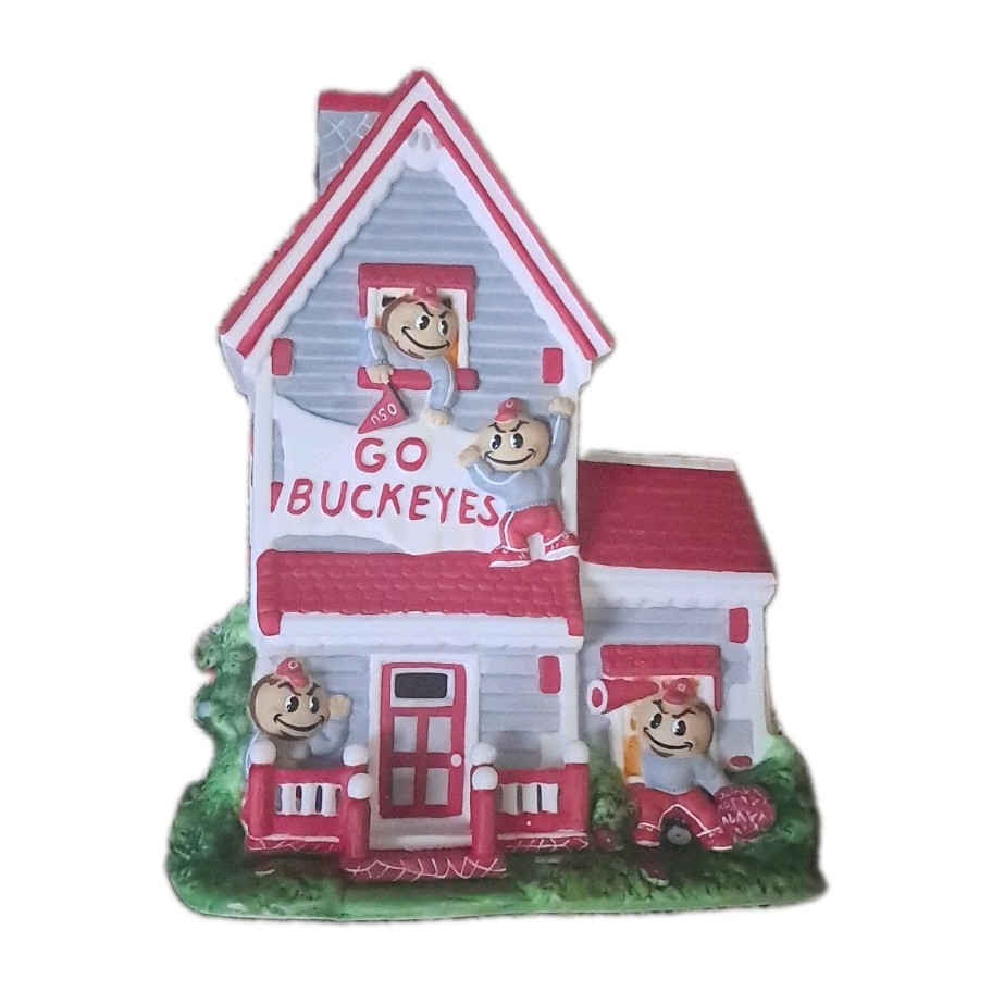 Slavic College Treasures Ohio State Brutus Lighted House 2003 Limited Edition Slavic College Treasures Ohio State Brutus Lighted House 2003 Limited Edition