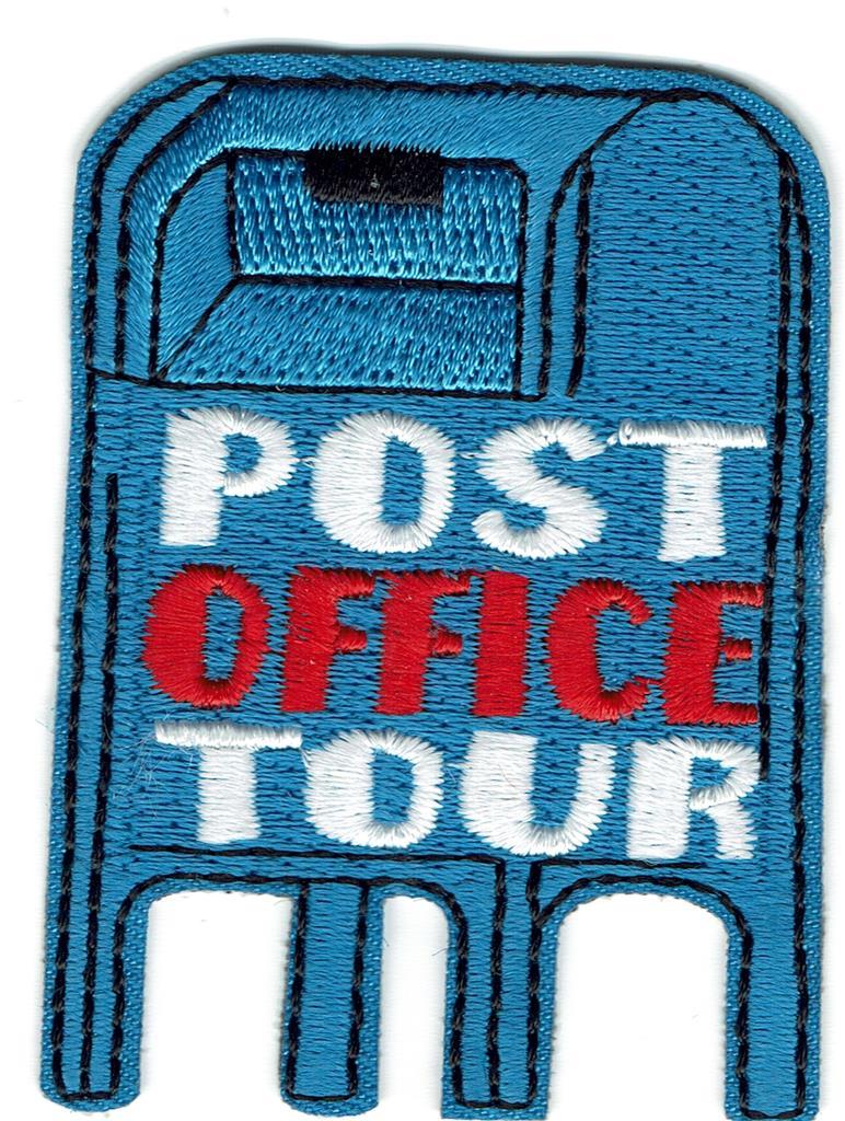 Girl Boy Cub POST OFFICE TOUR letter mail Patches Crests Badges SCOUT GUIDE Box