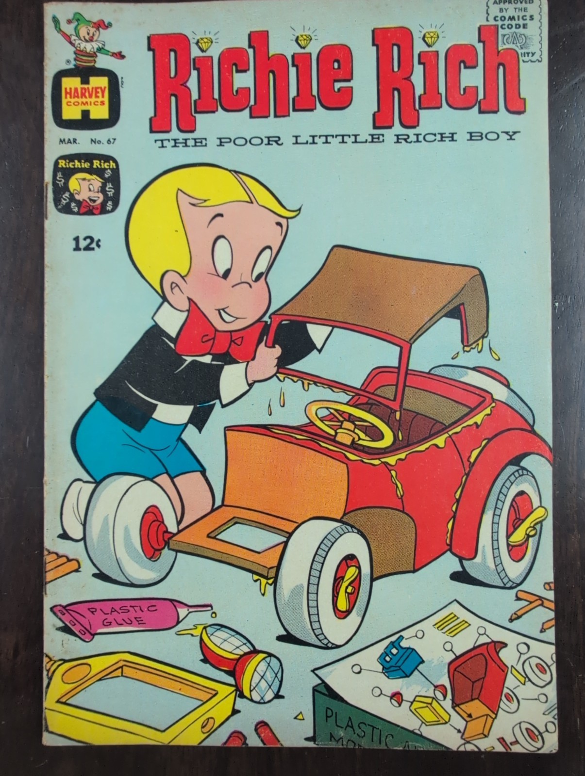 Vintage RICHIE RICH: The Poor Little Rich Boy #67 - 1968 Harvey Comic Book
