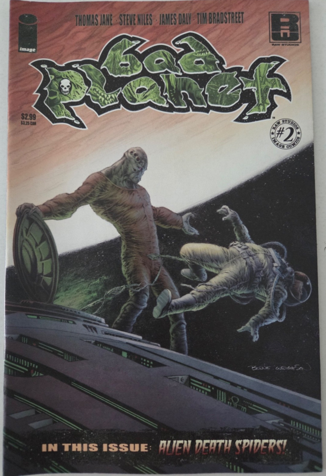 BAD PLANET #2 (2007) IMAGE COMICS NILES BRADSTREET BERNIE WRIGHTSON COVER