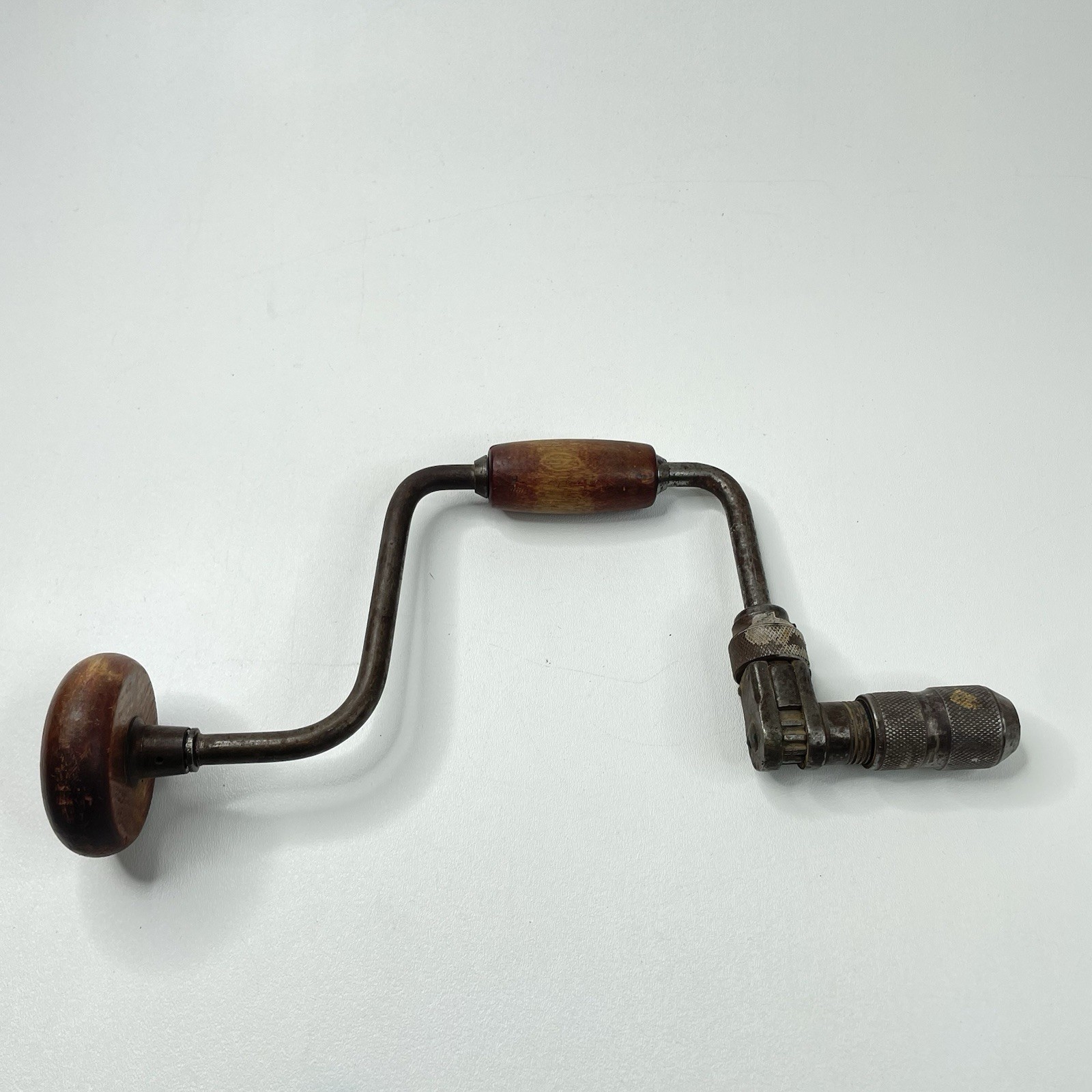 Vintage Early Carpenter\'s Bit Brace Manual Hand Crank Drill