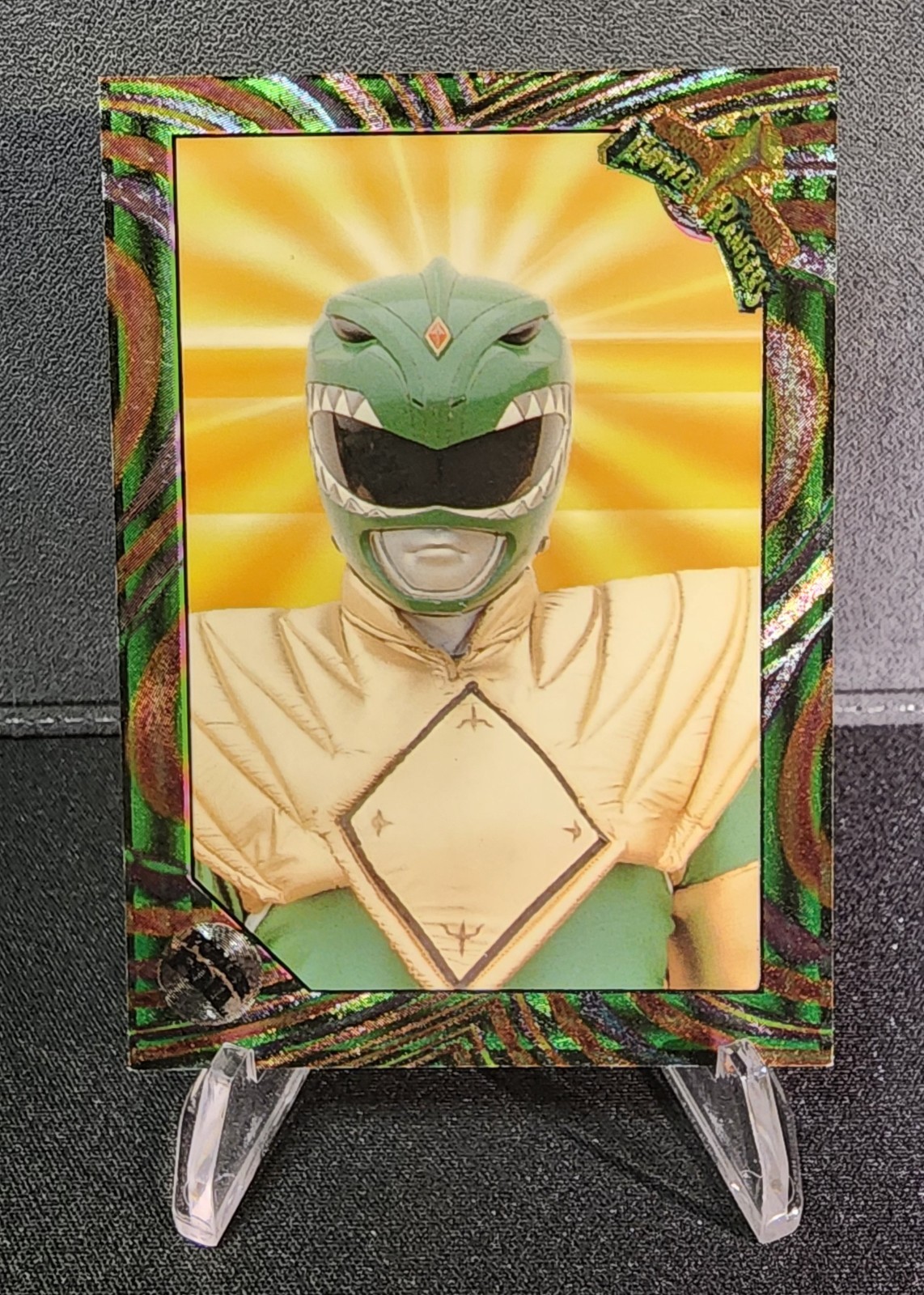 1994 Collect-A-Card Mighty Morphin Power Rangers #64 The Green Ranger Power Foil 1994 Collect-A-Card Mighty Morphin Power Rangers #64 The Green Ranger Power Foil