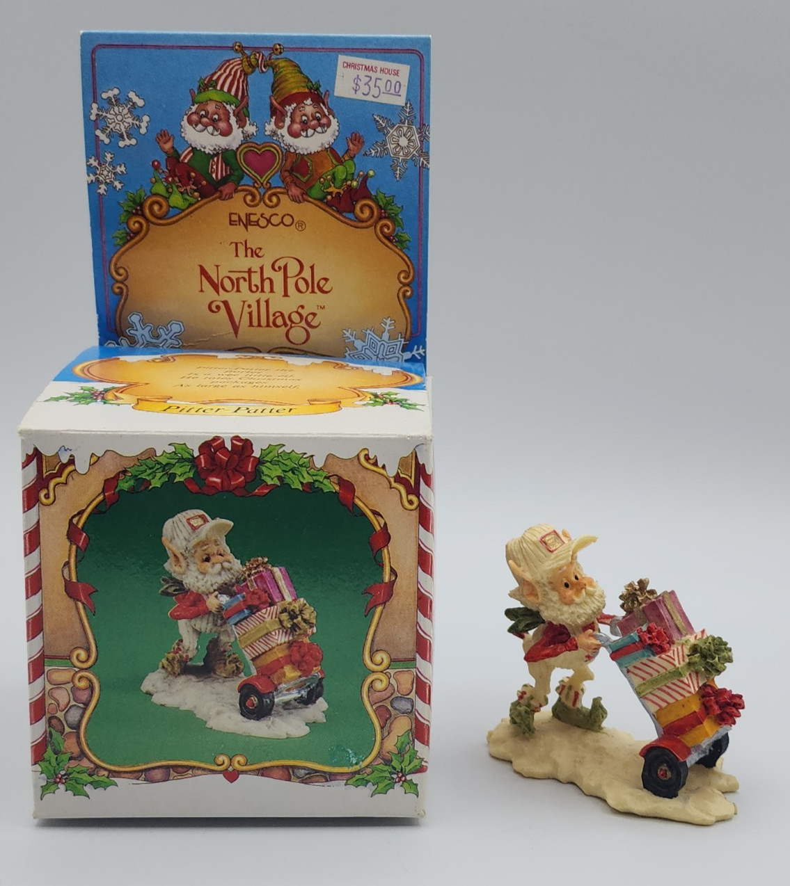 Enesco The North Pole Village Pitter-Patter 876747 Figurine Sandra Zimnicki