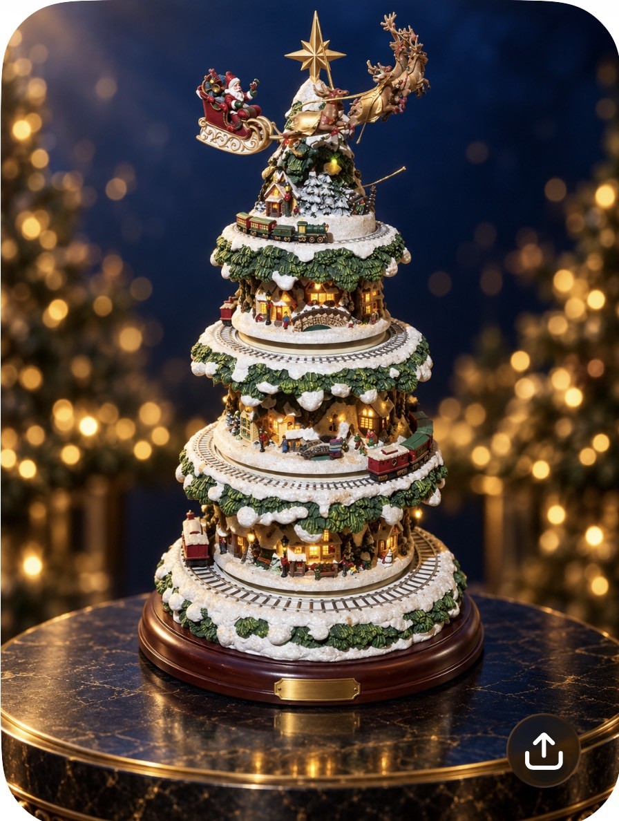 Thomas Kinkade Hawthorne Village Wonderland Express Animated Christmas Tree 16 Thomas Kinkade Hawthorne Village Wonderland Express Animated Christmas Tree 16