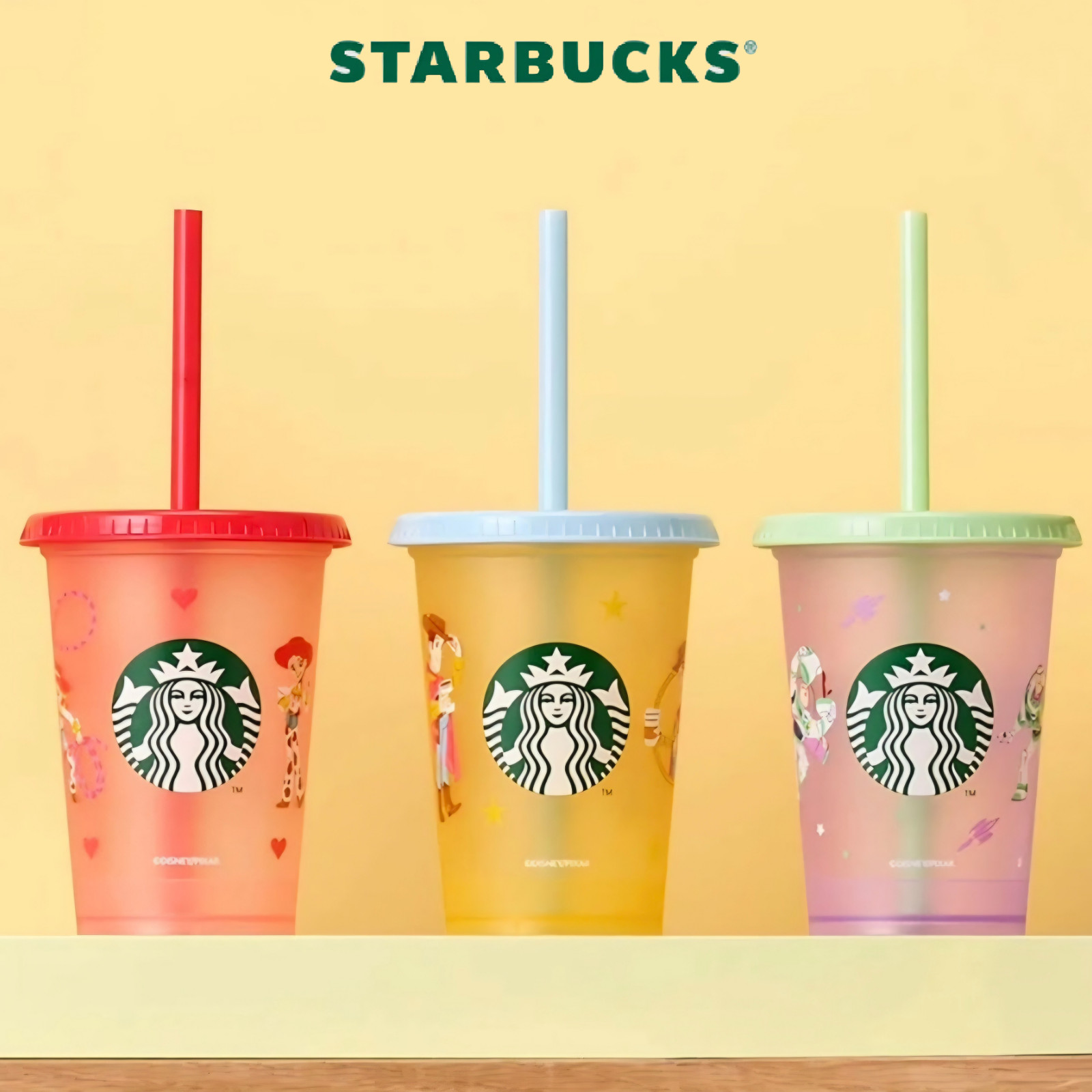 Starbucks Korea Toy Story 5 Reusable Cold Cup Set Jessie Woody Buzz