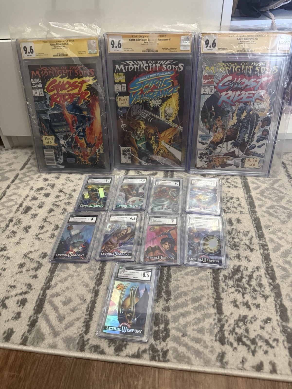 Ghost Rider CGC Signed + X-men CGC Cards Ghost Rider CGC Signed + X-men CGC Cards