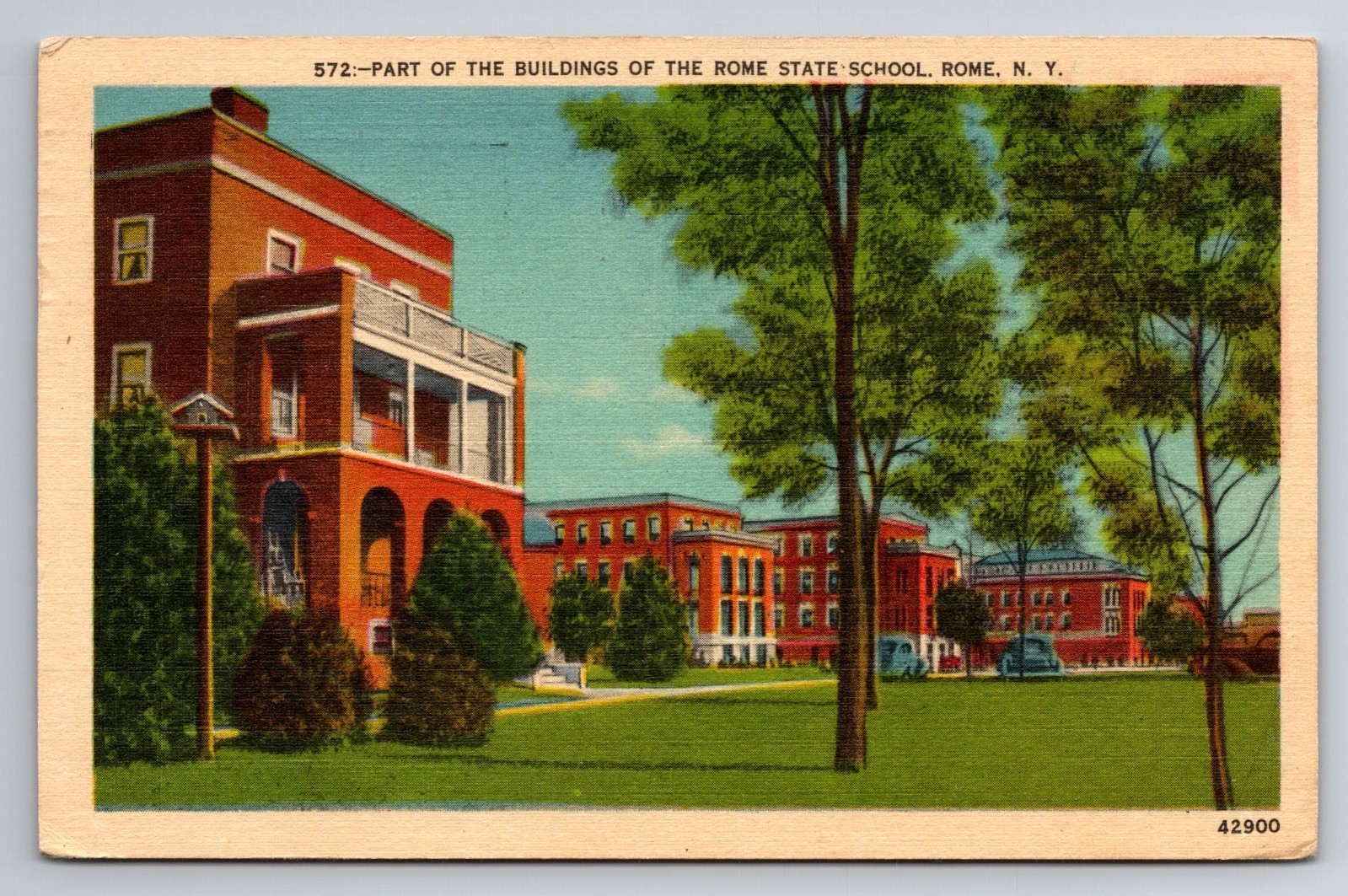 NY, Rome State School, Buildings, Vintage Postcard NY, Rome State School, Buildings, Vintage Postcard
