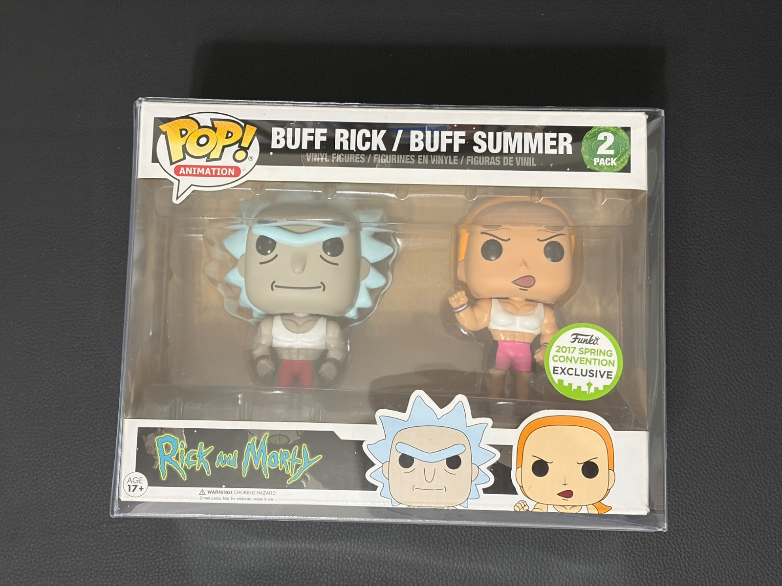 Funko Pop Buff Rick and Summer Rick and Morty Funko Pop ECCC 2017 Exclusive