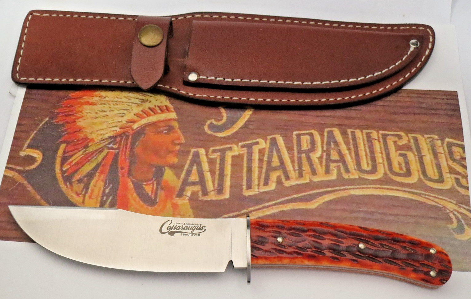Cattaraugus Fixed Blade Hunting Knife - 135th Anniversary - 1 of 250 Made - MINT
