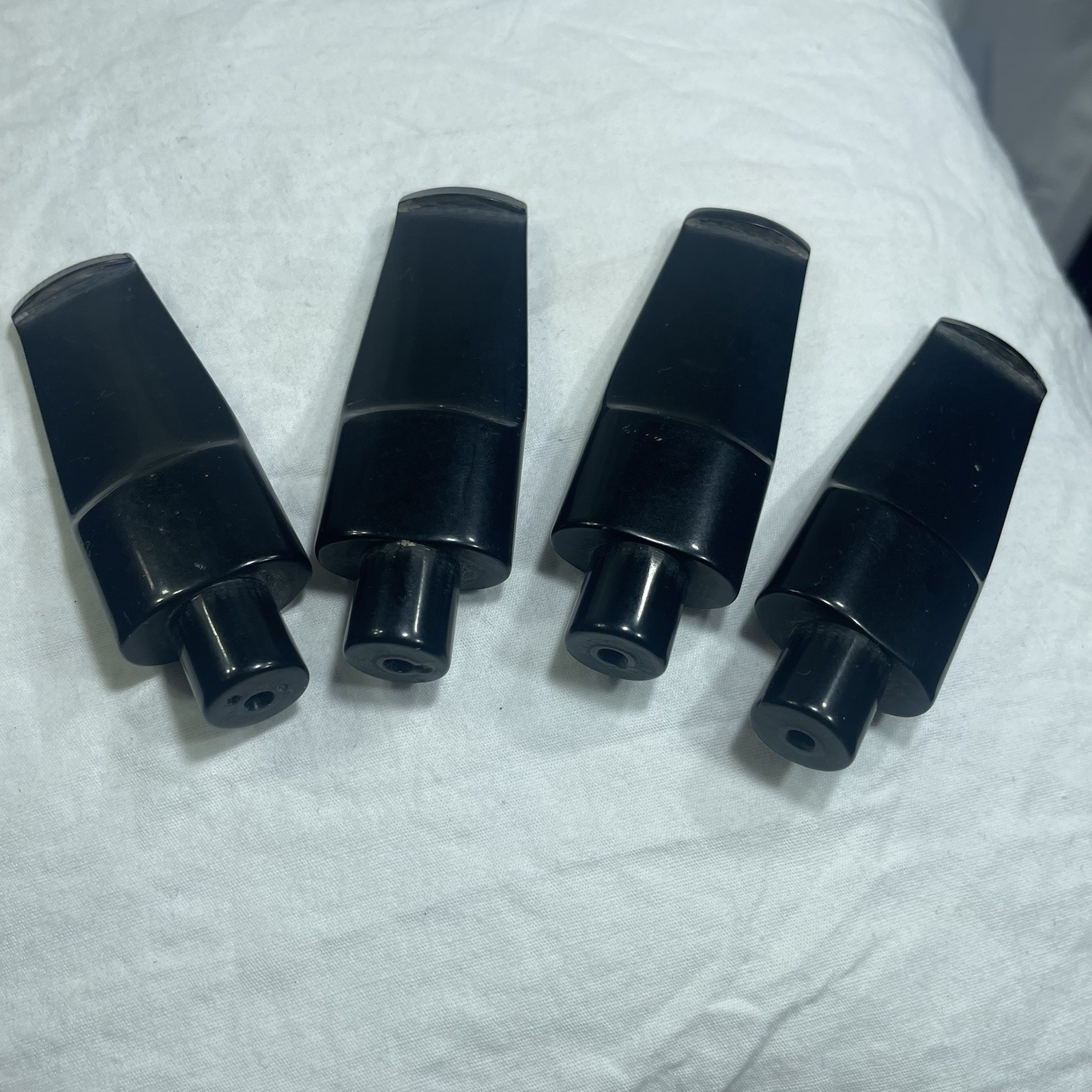 Acrylic Black Taper Wide Stem 9.0mm Replace Tobacco Pipe Mouth Piece 2.5\