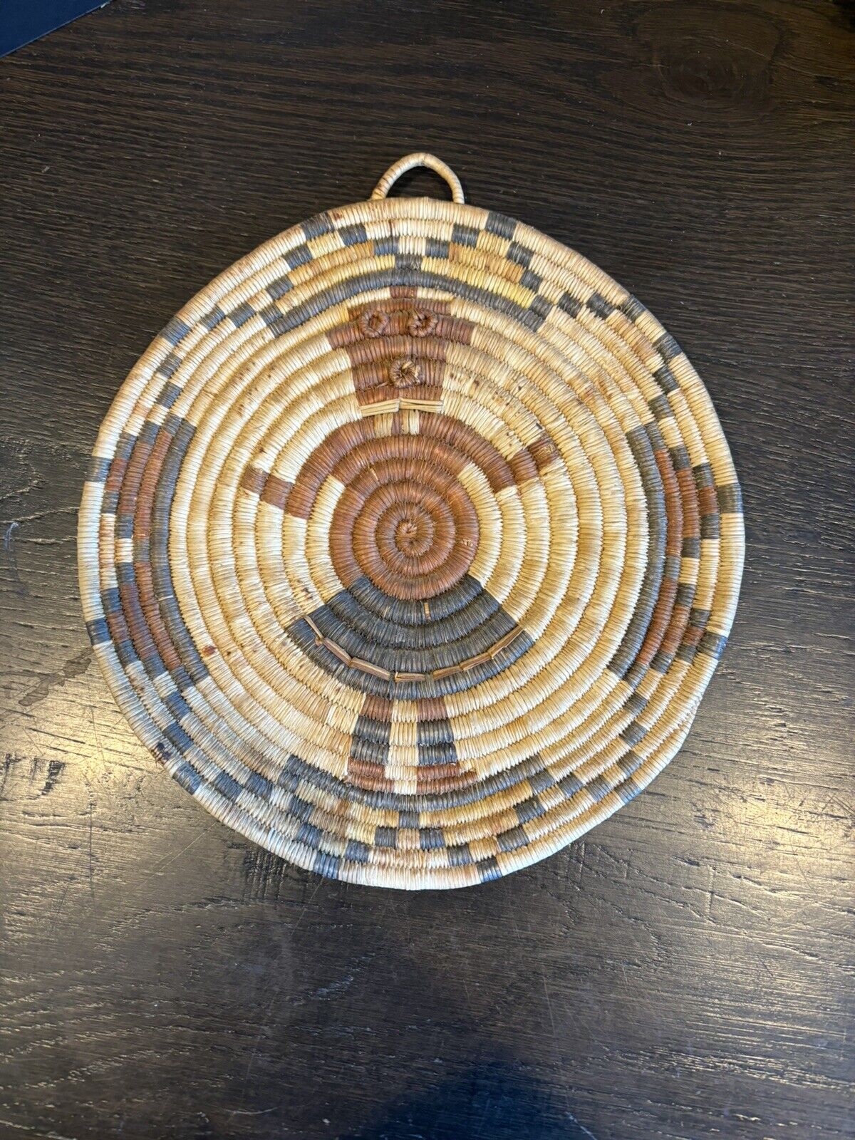 Hopi Coiled Plaque Basket