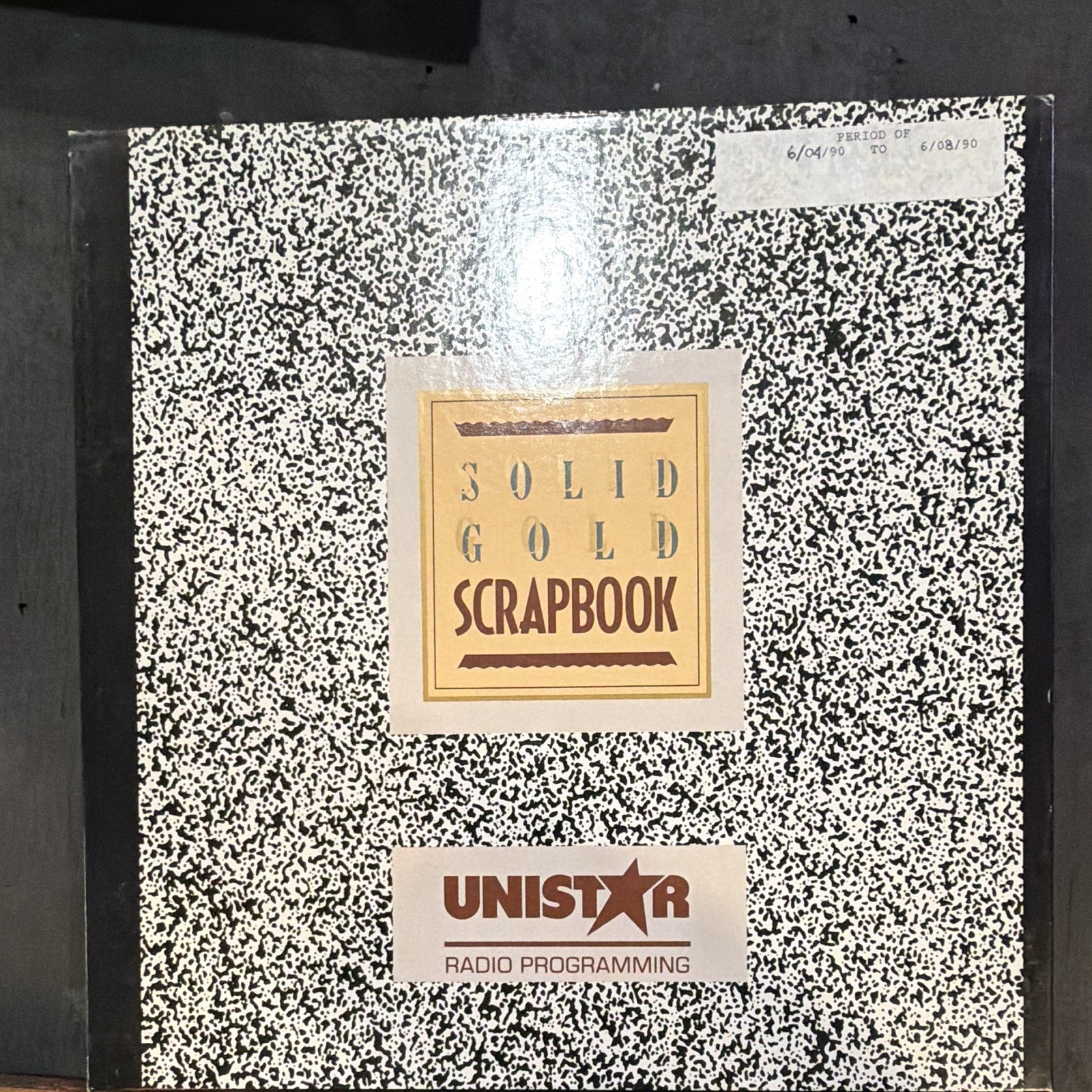 UNISTAR Solid Gold Scrapbook Radio Programming Collectible June 4-8 1990 UNISTAR Solid Gold Scrapbook Radio Programming Collectible June 4-8 1990