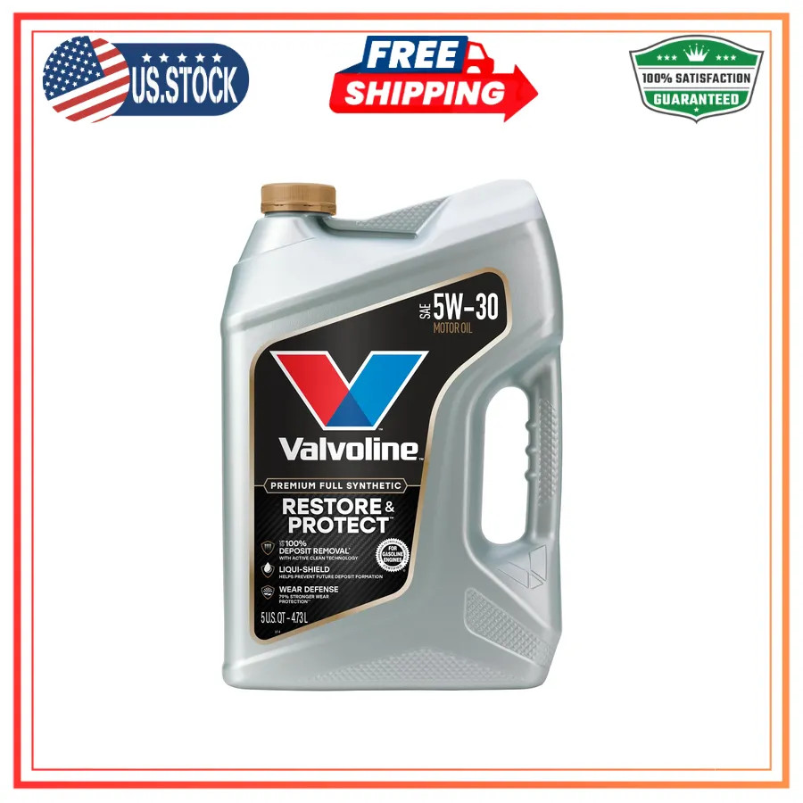 Valvoline Restore & Protect Full Synthetic 5W-30 Motor Oil 5 Quart Valvoline Restore & Protect Full Synthetic 5W-30 Motor Oil 5 Quart