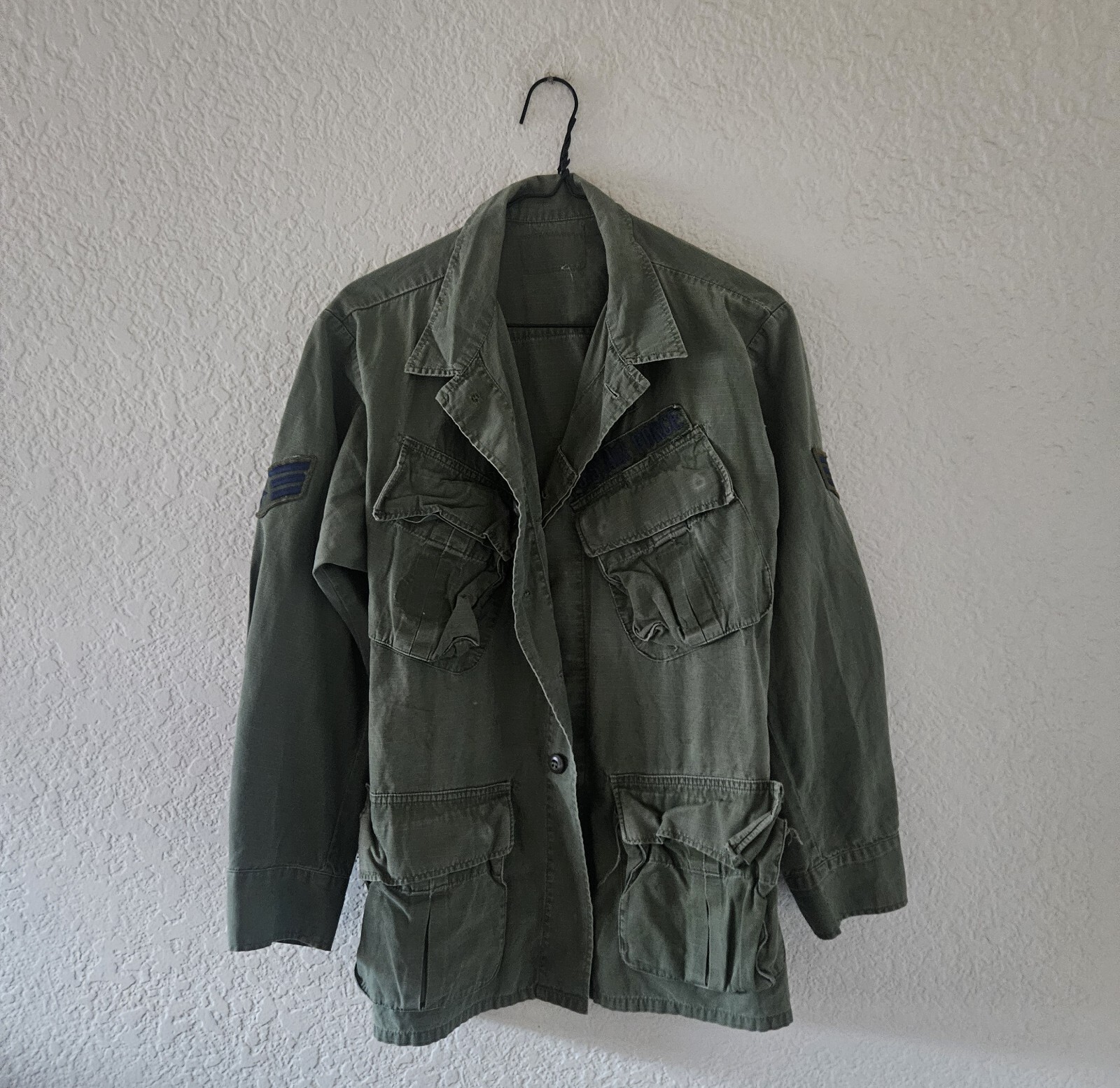 USAF US AIR FORCE Vietnam Era Tropical BDU top military issue uniform sz. M USAF US AIR FORCE Vietnam Era Tropical BDU top military issue uniform sz. M