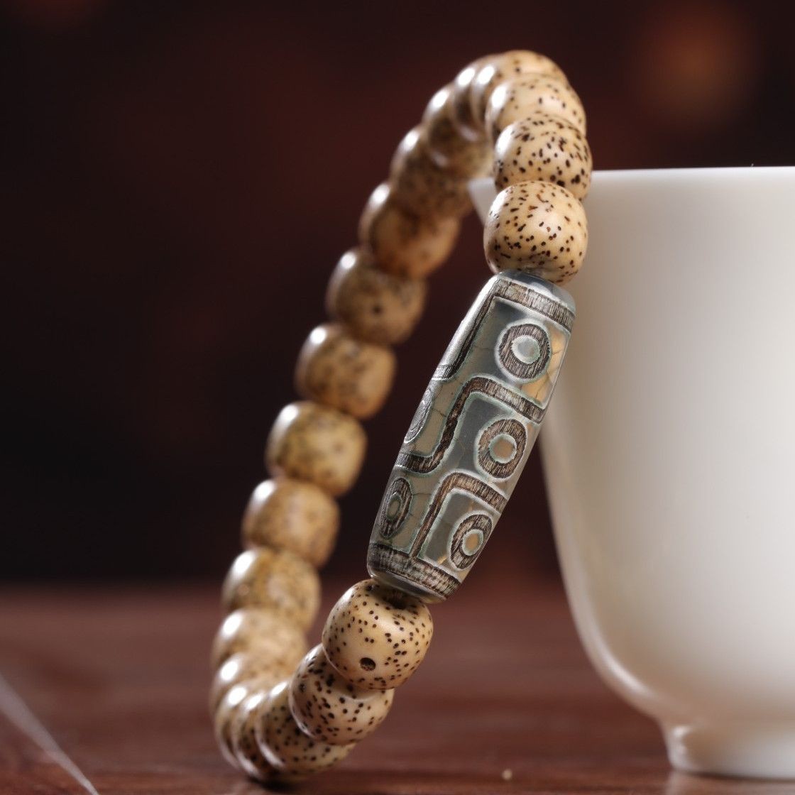 Natural Star Moon Bodhi Beads Bracelet Men Woman Couple Gift Dzi Bead Jewelry Natural Star Moon Bodhi Beads Bracelet Men Woman Couple Gift Dzi Bead Jewelry