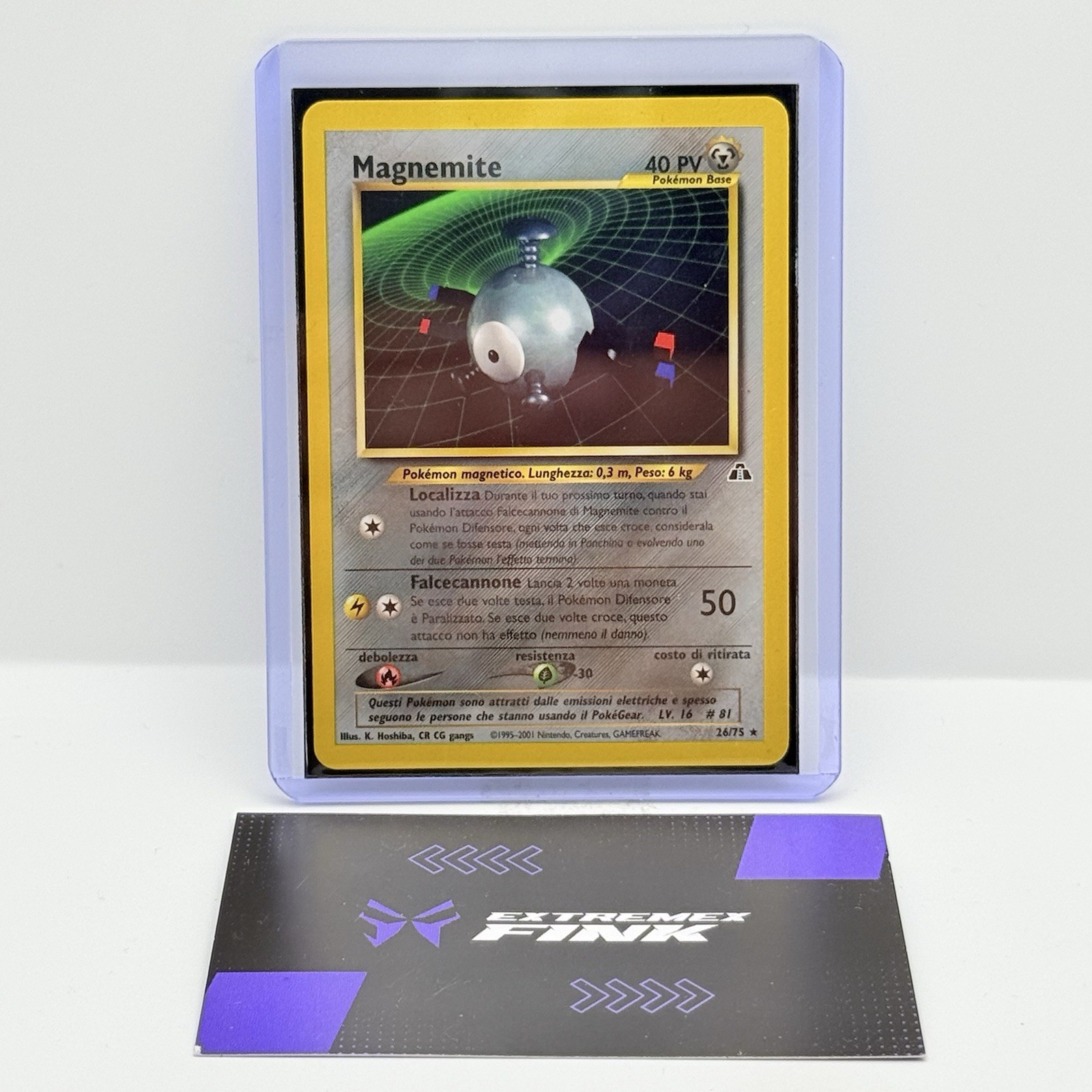 POKEMON CARD MAGNEMITE 26/75 - ITA - NEO DISCOVERY - NEAR MINT